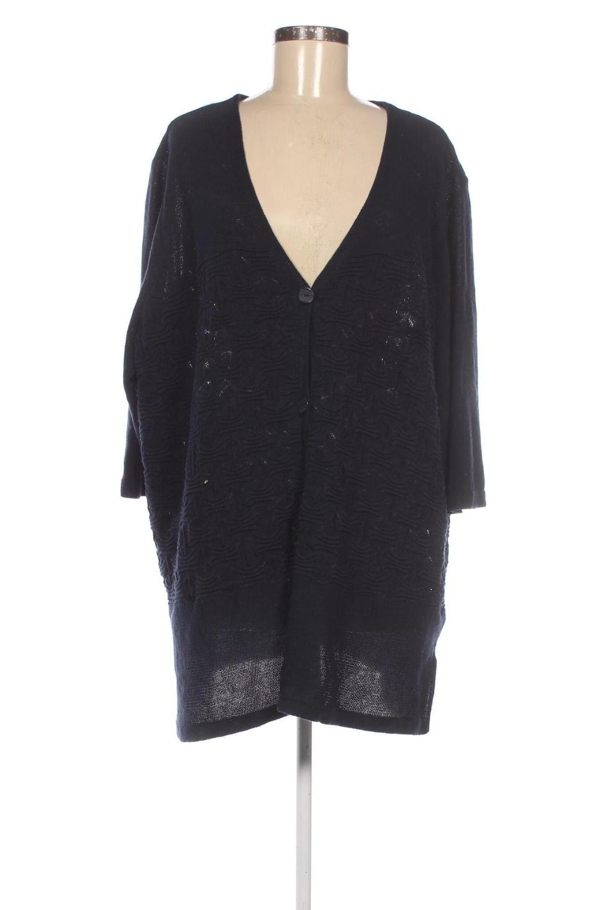 Cardigan de damă Ulla Popken, Mărime XXL, Culoare Albastru, Preț 133,99 Lei