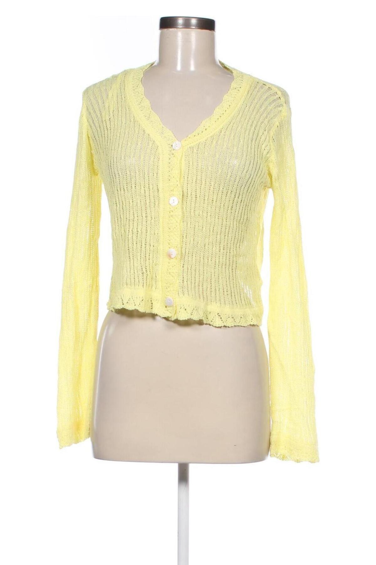 Cardigan de damă Valley Girl, Mărime M, Culoare Galben, Preț 94,99 Lei