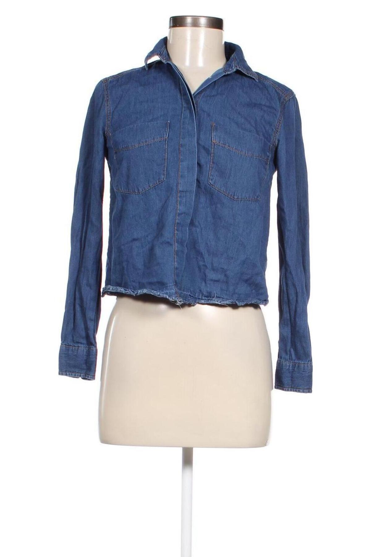 Damenbluse Stradivarius, Größe S, Farbe Blau, Preis € 8,99