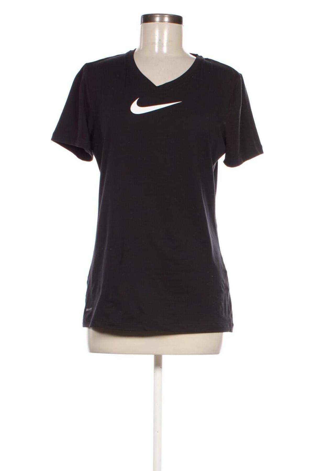 Γυναικείο t-shirt Nike, Μέγεθος L, Χρώμα Μαύρο, Τιμή 17,99 €