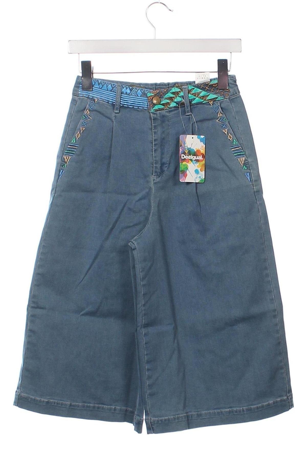 Blugi de femei Desigual, Mărime XS, Culoare Albastru, Preț 439,00 Lei