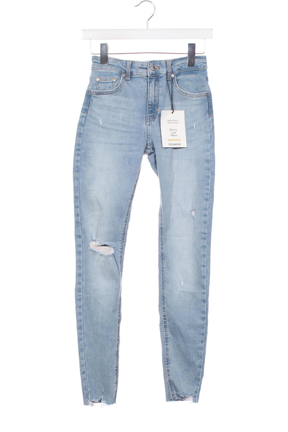 Damskie jeansy Pull&Bear, Rozmiar XS, Kolor Niebieski, Cena 150,99 zł