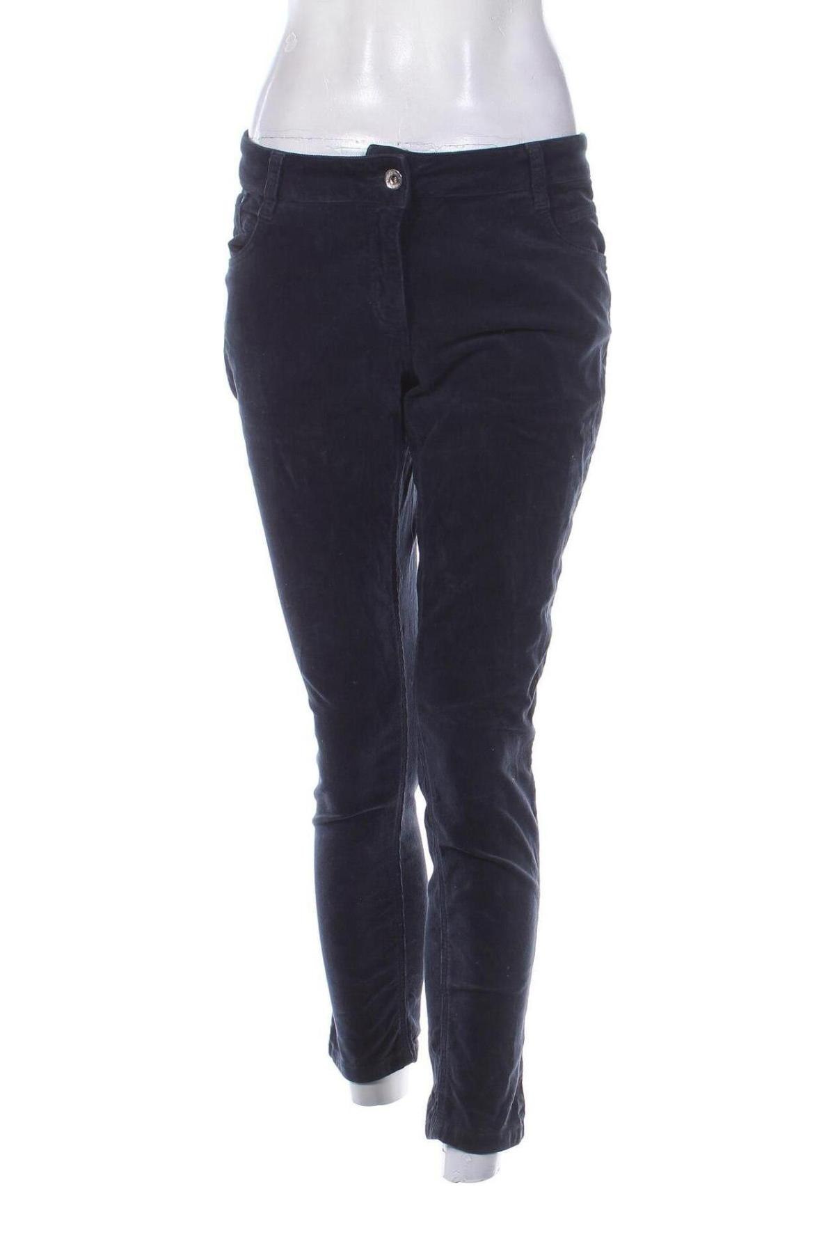 Pantaloni de velvet de femei Betty Barclay, Mărime M, Culoare Albastru, Preț 221,99 Lei