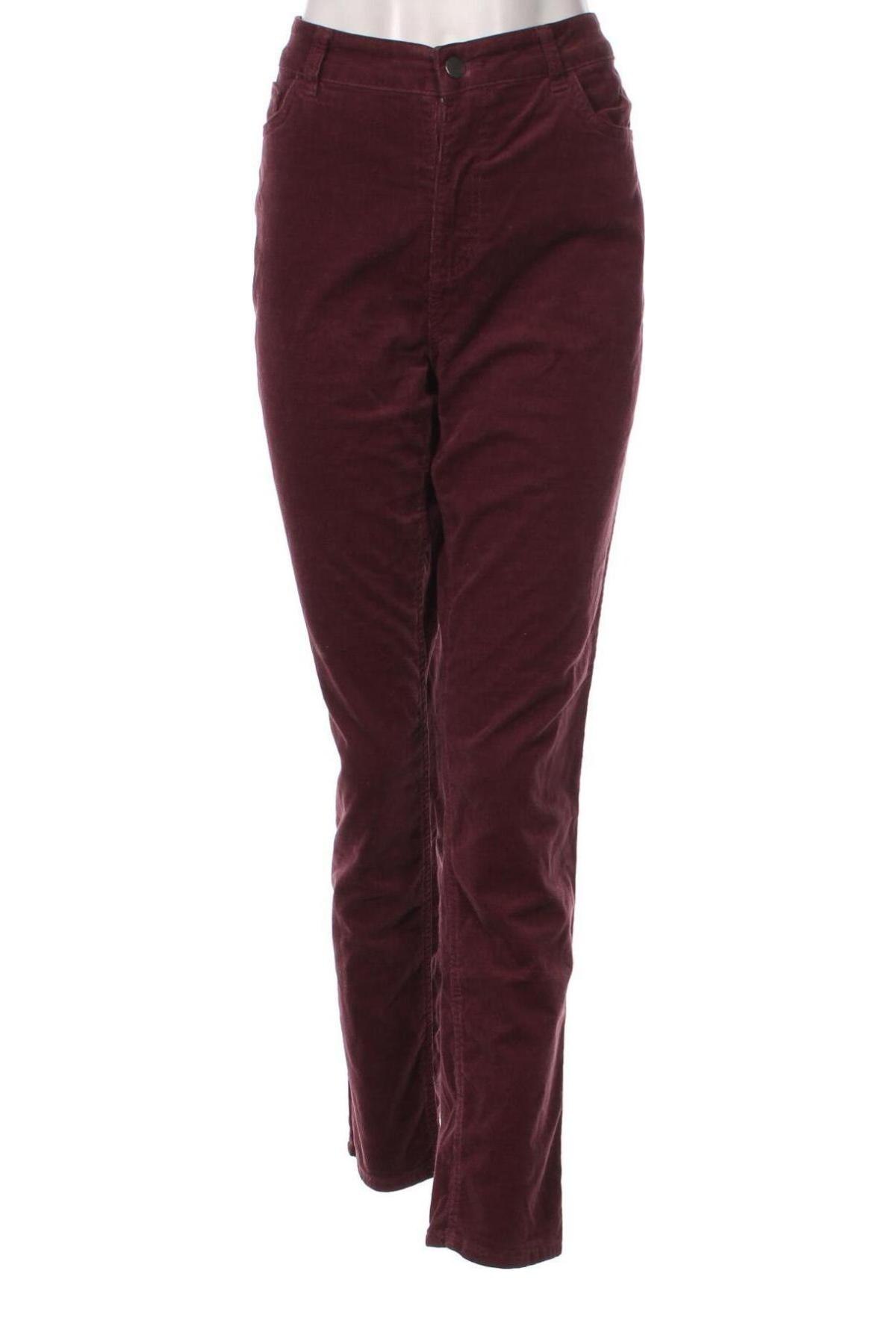 Pantaloni de velvet de femei C&A, Mărime XL, Culoare Mov, Preț 94,99 Lei