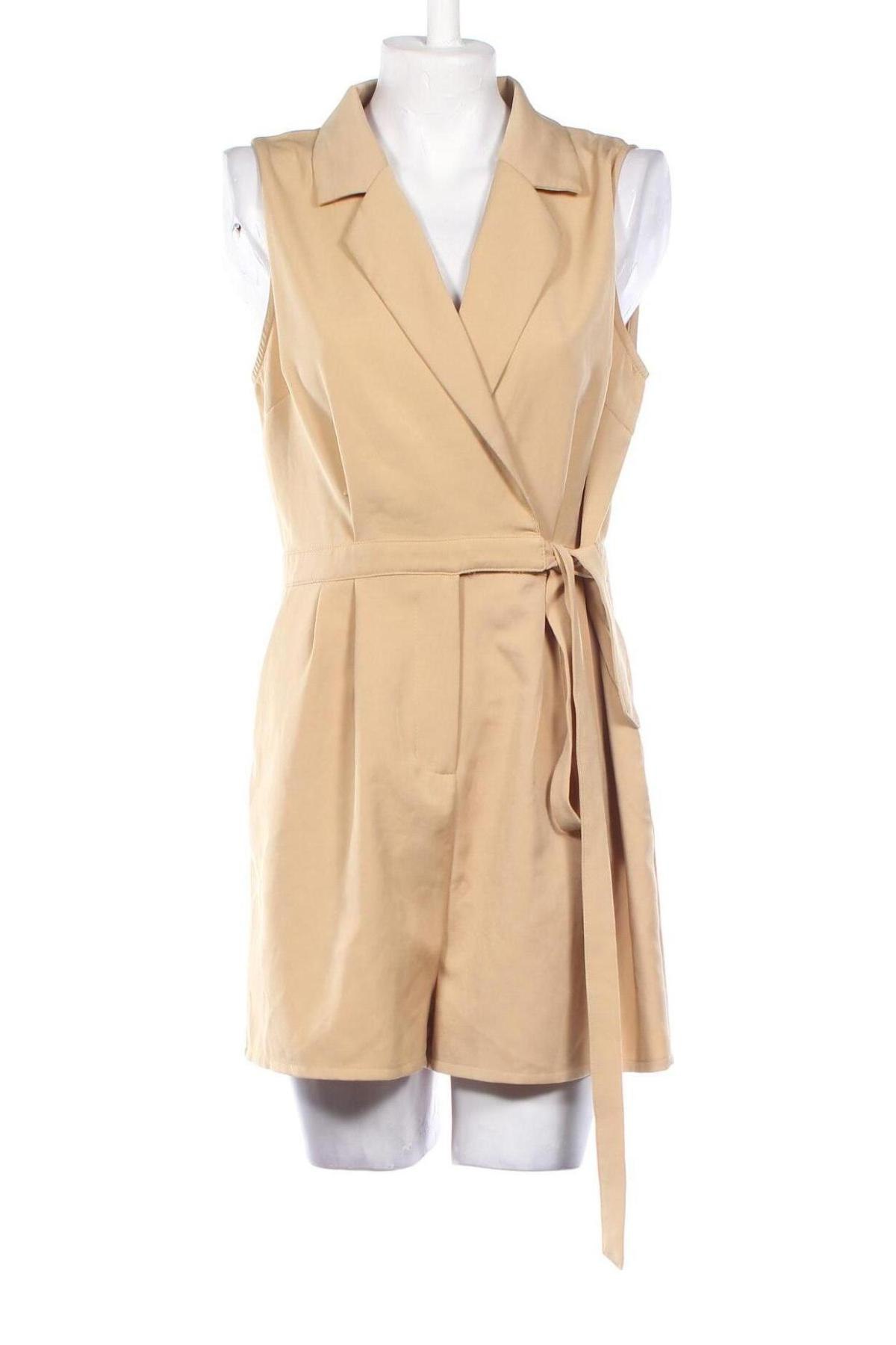 Kurzer Damenoverall Missguided, Größe L, Farbe Beige, Preis € 37,42