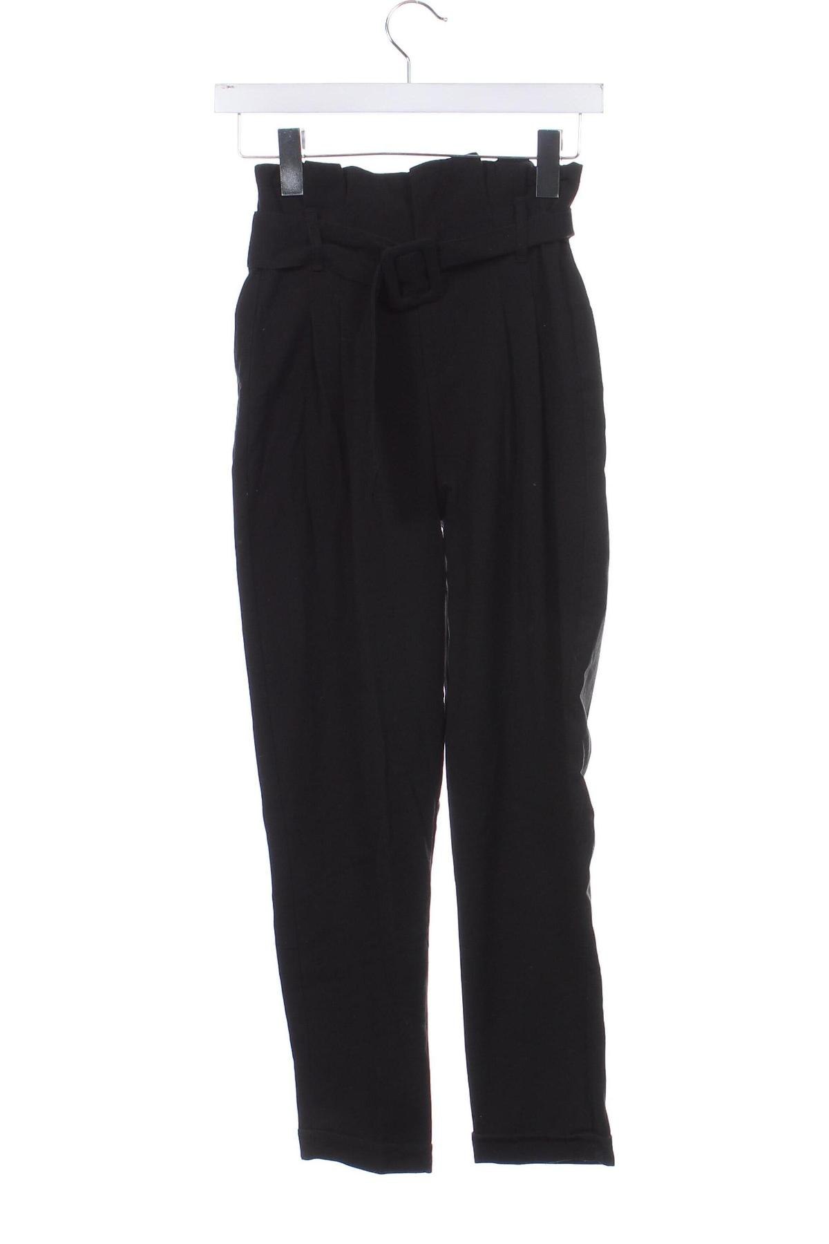 Pantaloni de femei Bershka, Mărime XXS, Culoare Negru, Preț 74,81 Lei