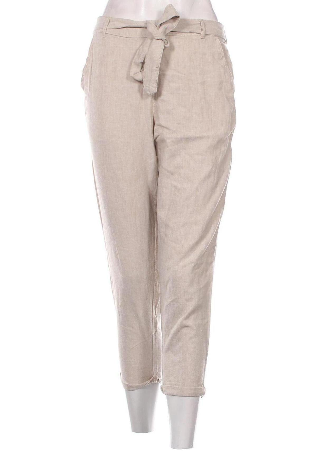 Pantaloni de femei F&F, Mărime M, Culoare Bej, Preț 59,99 Lei