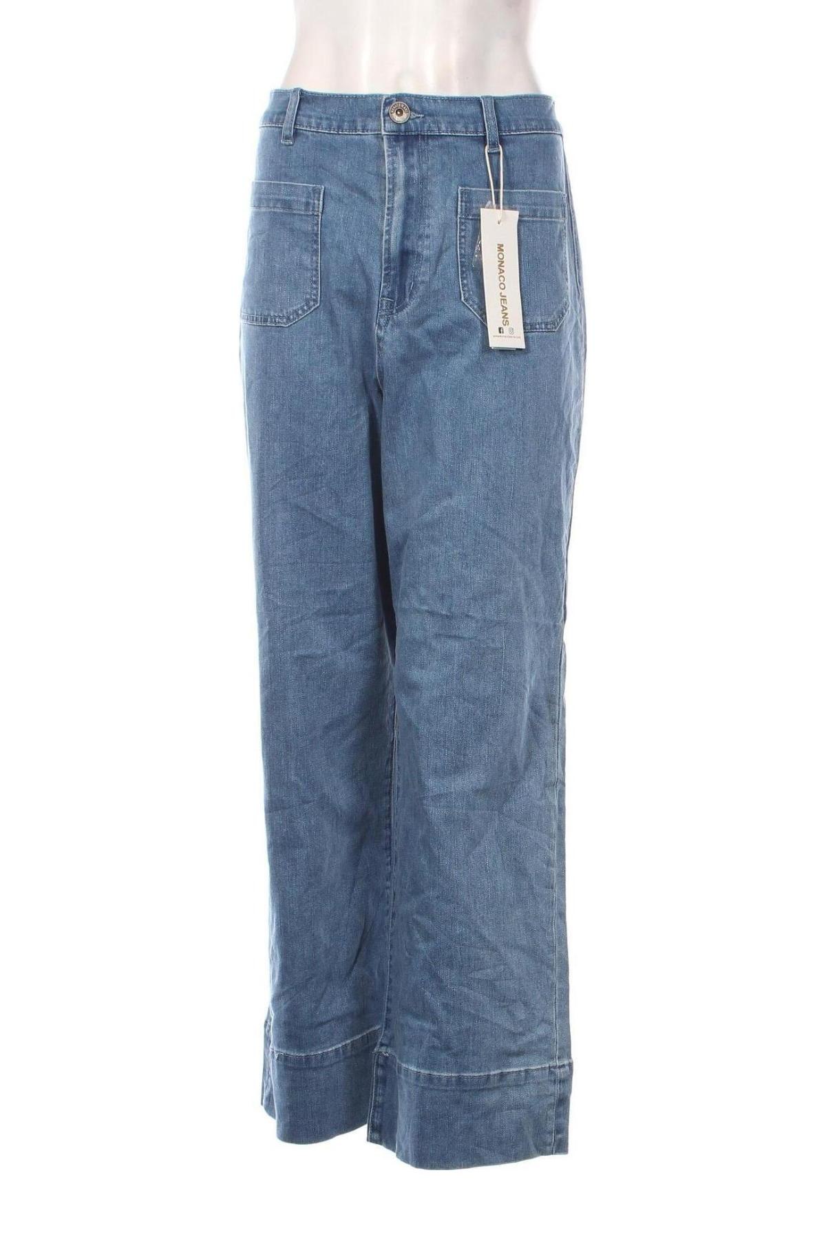 Pantaloni de femei Monaco Jeans, Mărime XL, Culoare Albastru, Preț 304,99 Lei