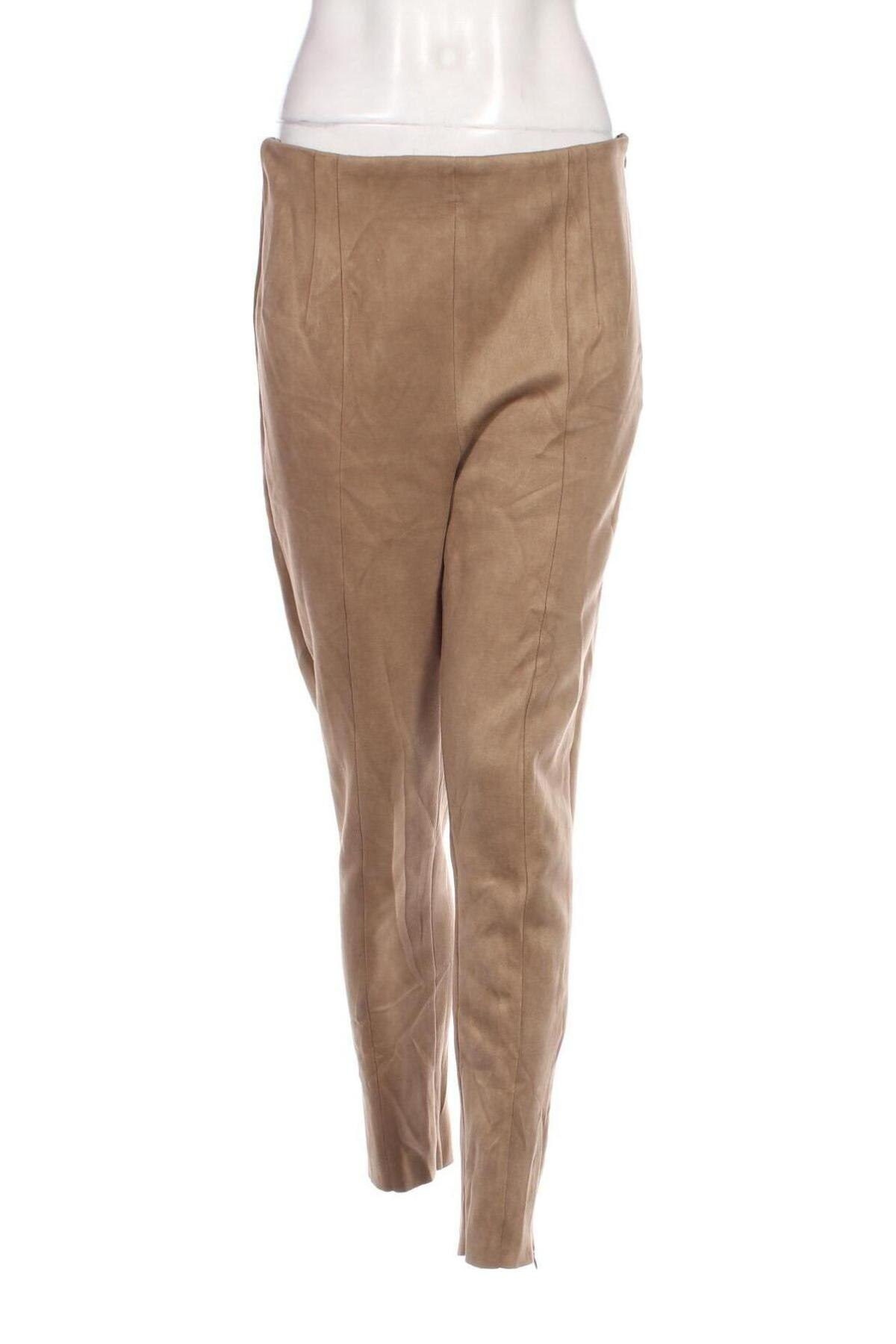 Damenhose Zara, Größe L, Farbe Beige, Preis € 8,99