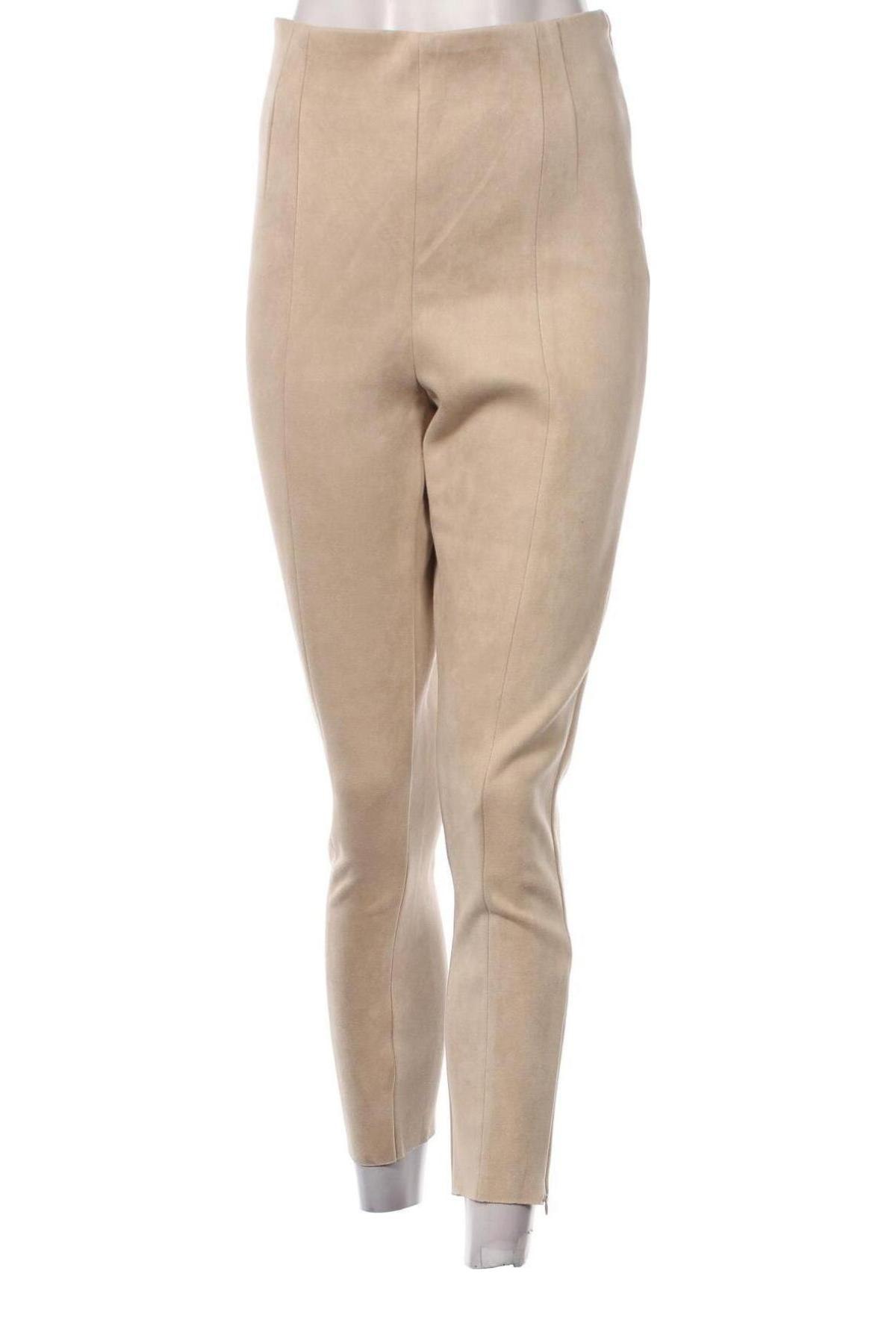 Damenhose Zara, Größe L, Farbe Beige, Preis € 18,99