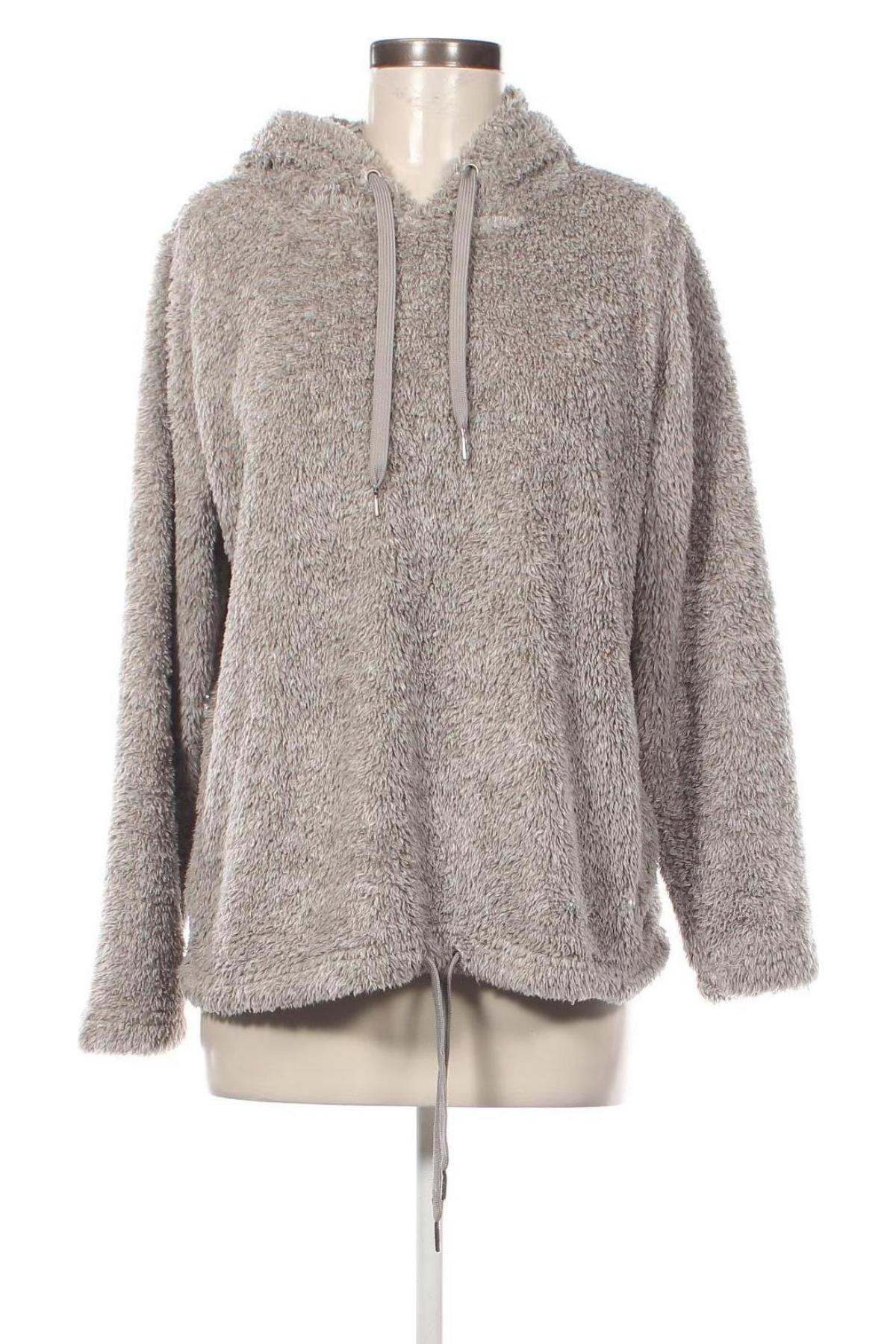 Damen Fleece Sweatshirt, Größe L, Farbe Grau, Preis 14,99 €