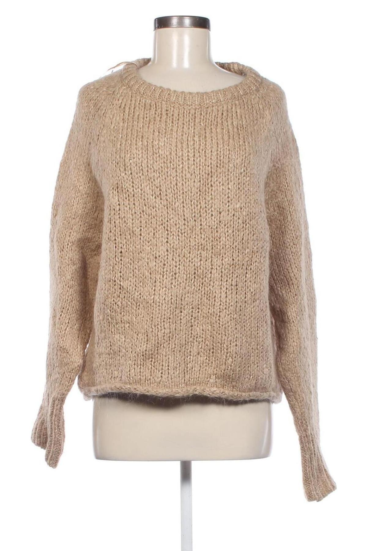 Damenpullover Zara, Größe S, Farbe Beige, Preis 12,99 €