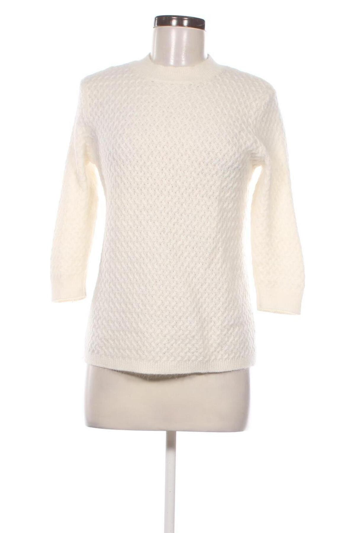 Pulover de femei Zara Knitwear, Mărime S, Culoare Ecru, Preț 48,99 Lei