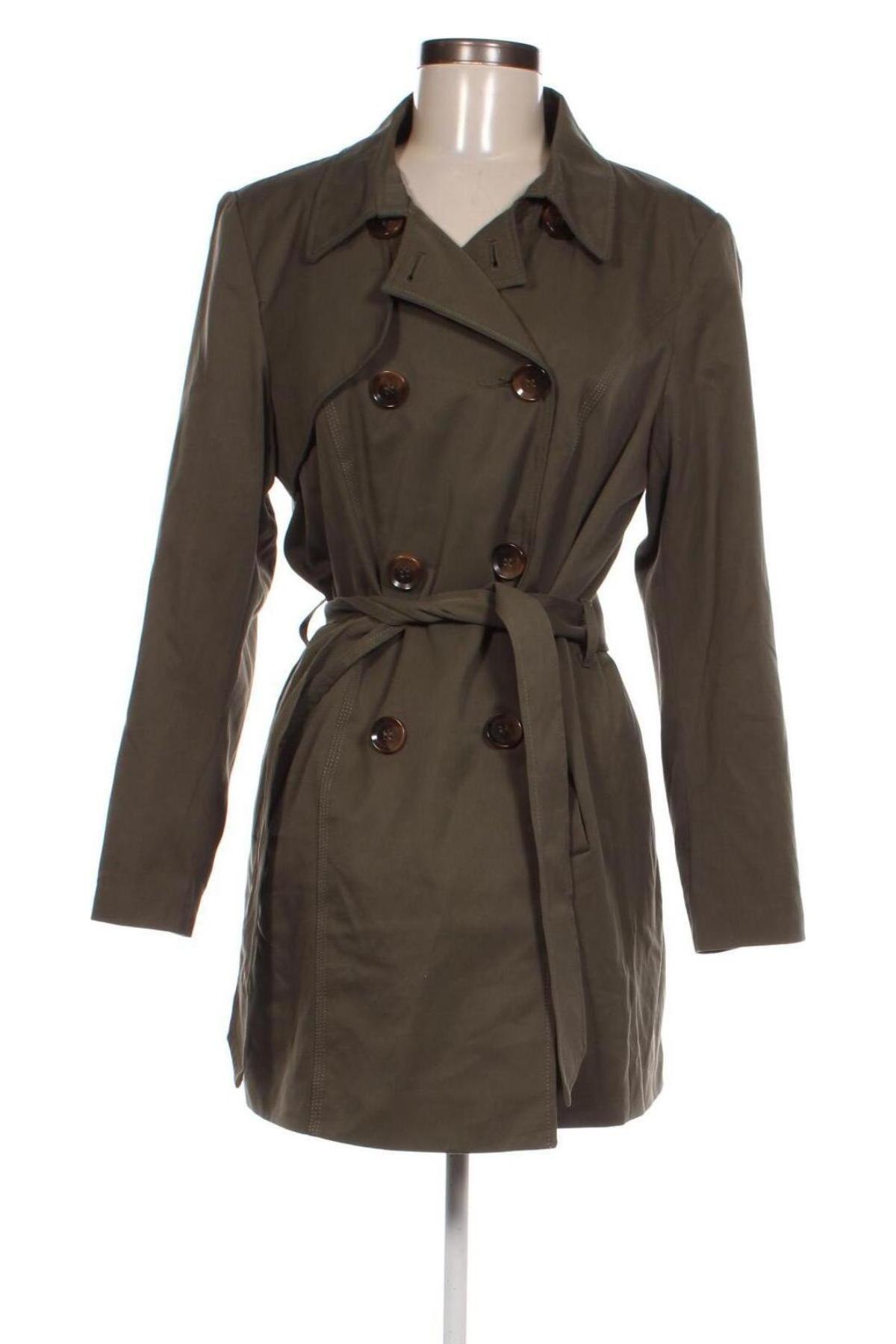 Trench de femei ONLY, Mărime L, Culoare Verde, Preț 75,99 Lei