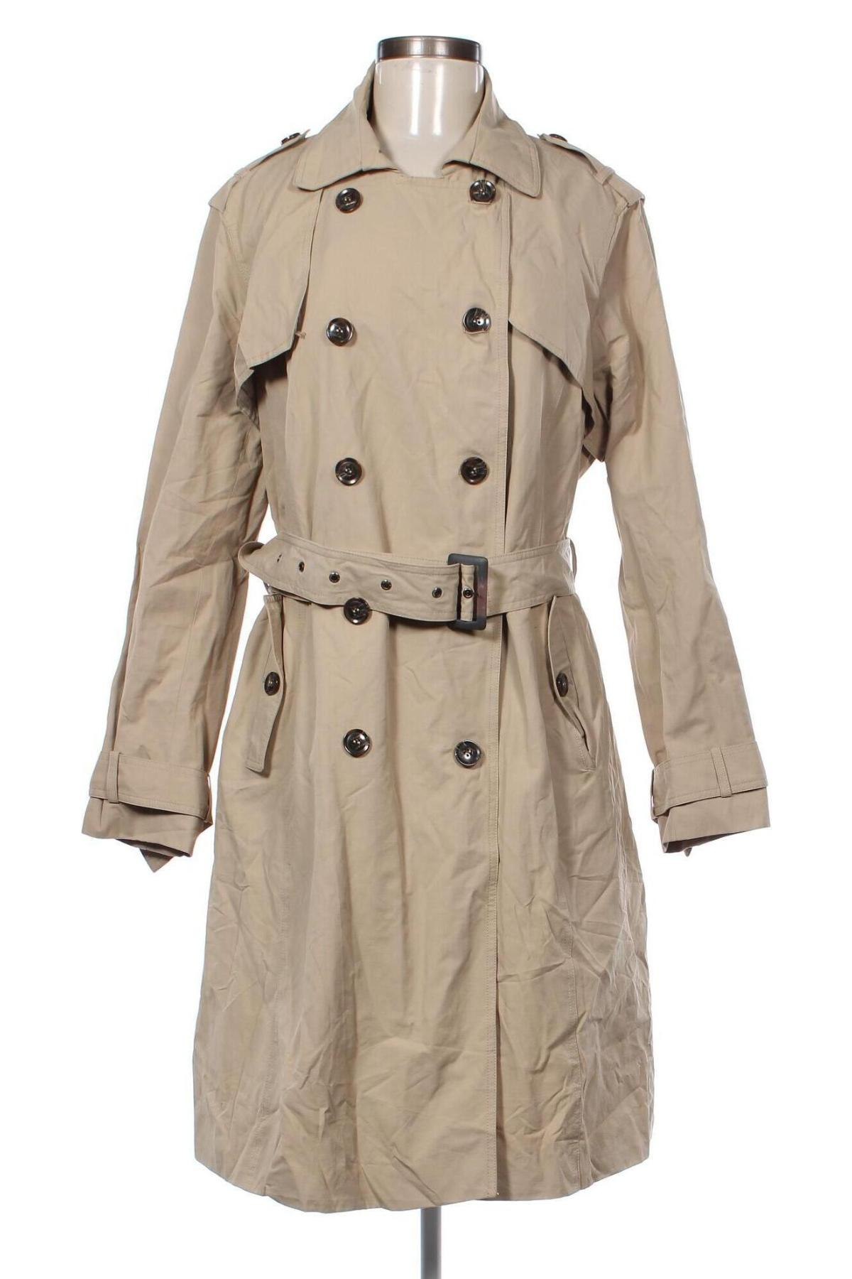 Damen Trenchcoat Violeta by Mango, Größe L, Farbe Beige, Preis 22,99 €