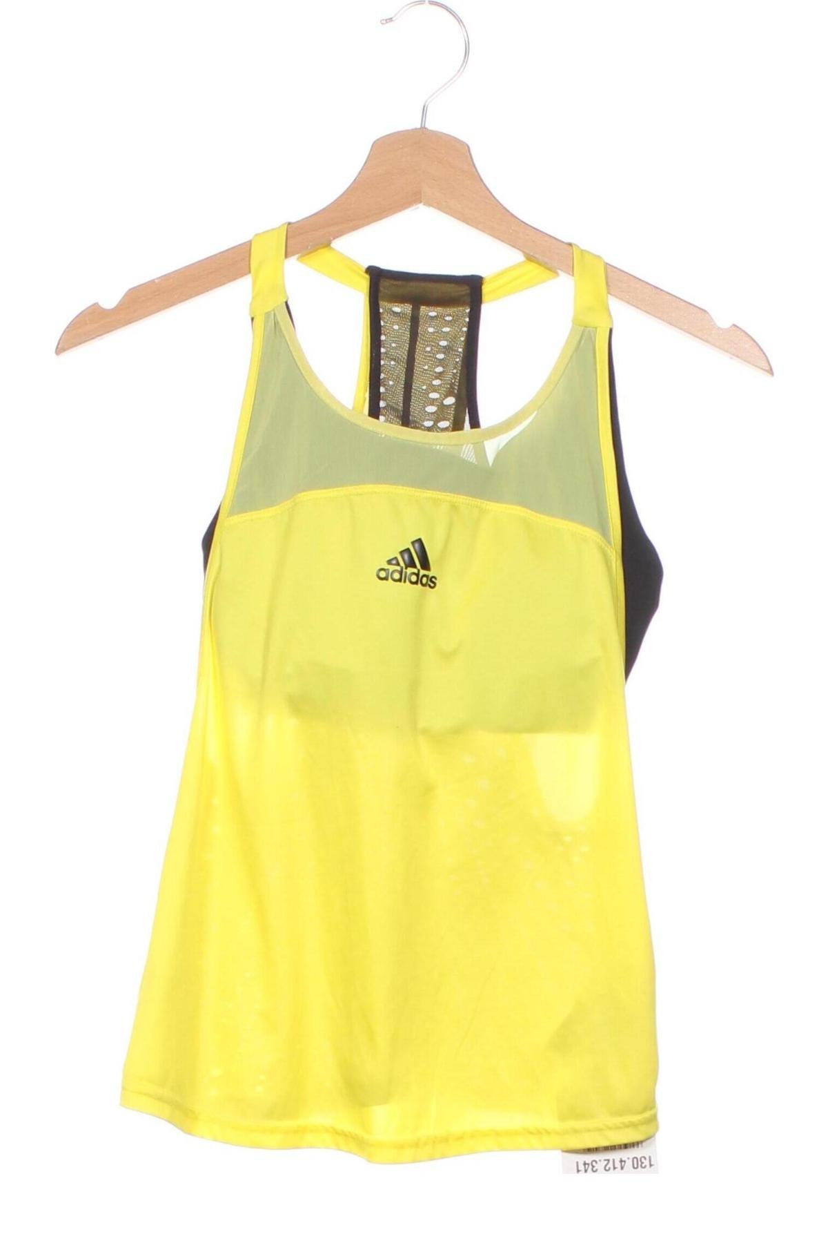 Top sport de damă. Adidas, Mărime S, Culoare Galben, Preț 86,73 Lei