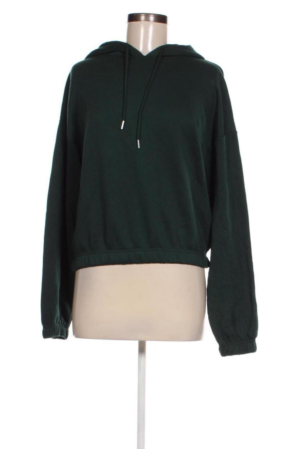 Hanorac de femei Bershka, Mărime M, Culoare Verde, Preț 94,99 Lei