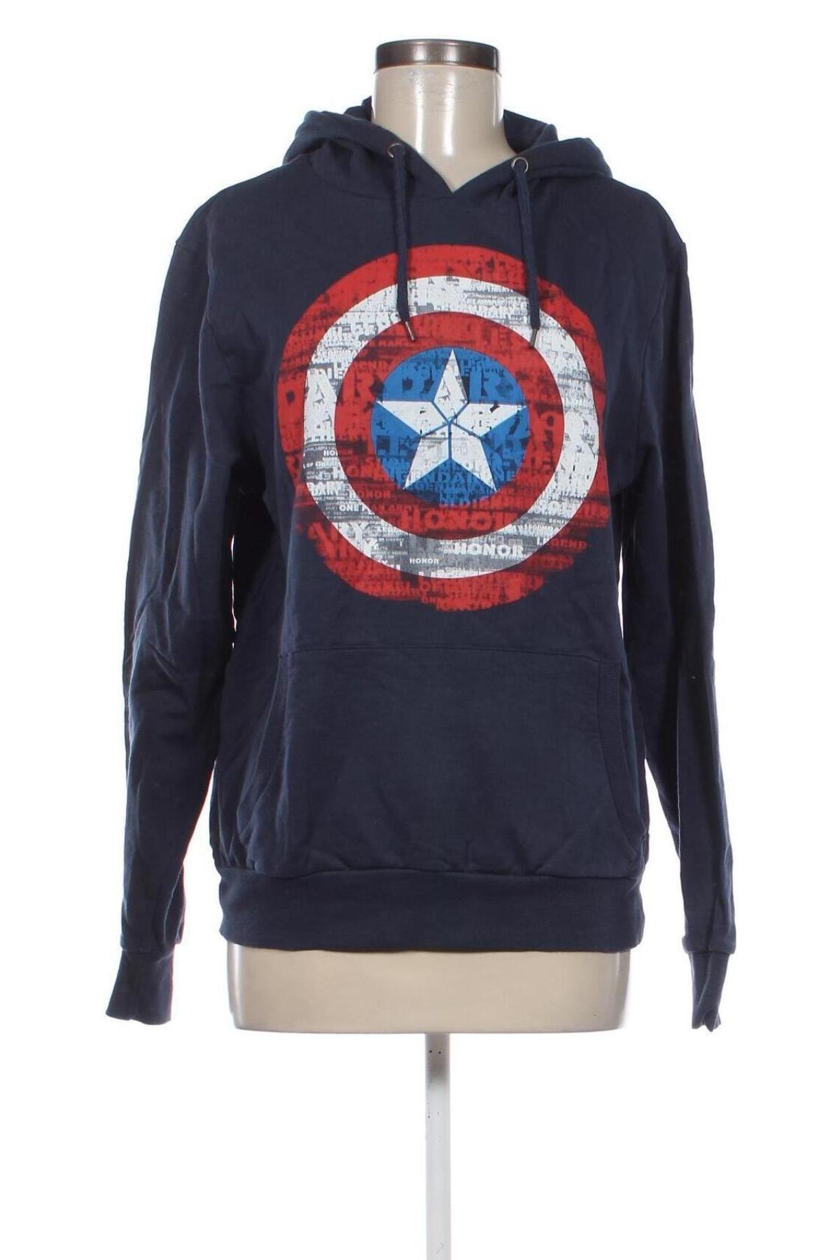 Damen Sweatshirt Marvel, Größe M, Farbe Blau, Preis 10,99 €