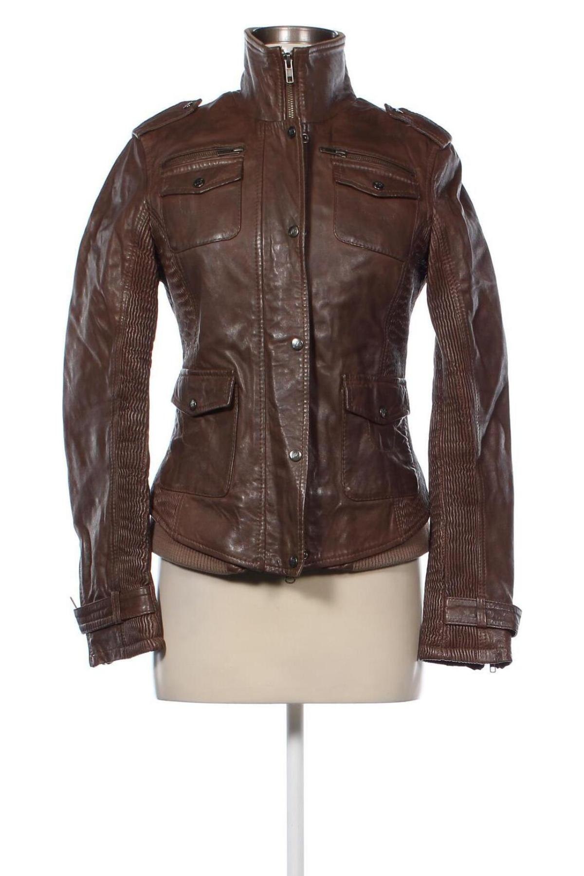 Damen Lederjacke, Größe S, Farbe Braun, Preis € 67,99