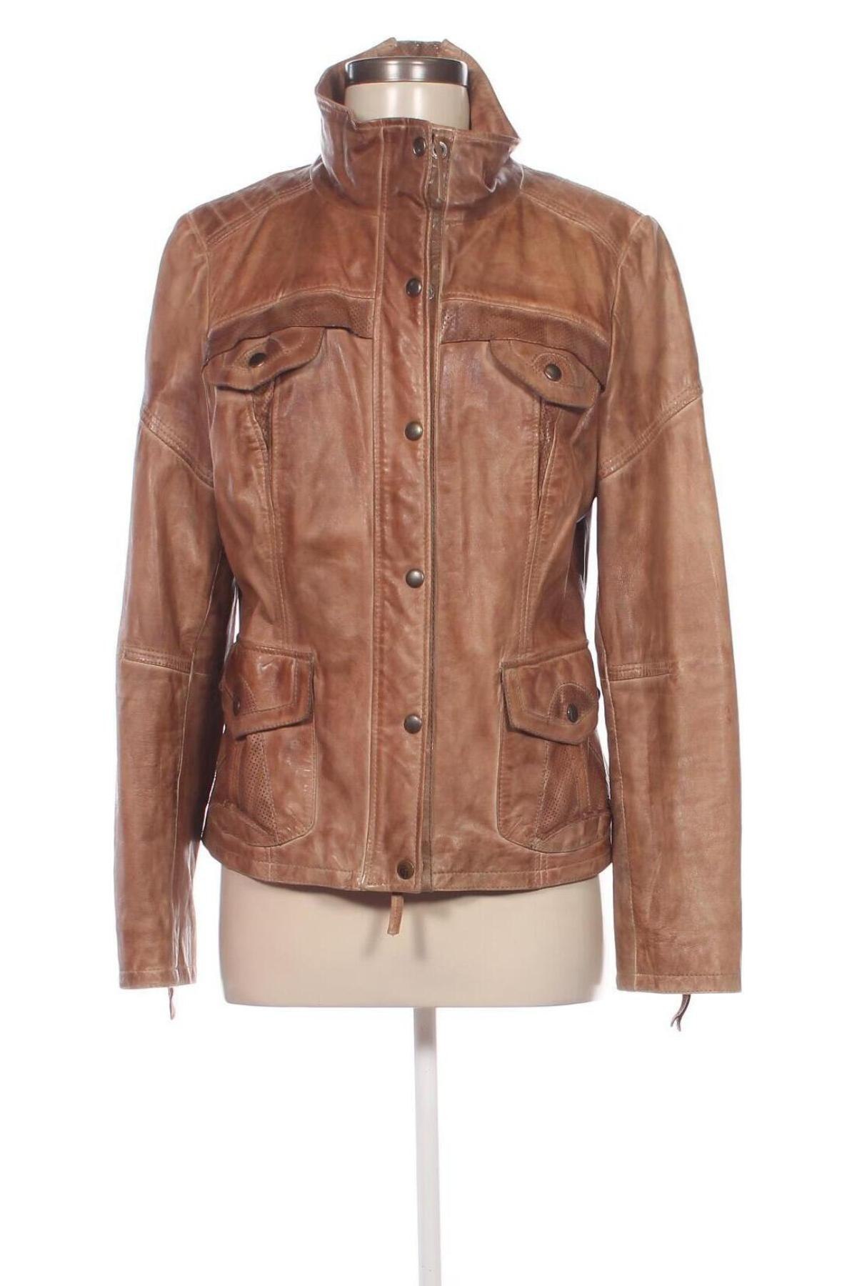 Damen Lederjacke Comma,, Größe M, Farbe Braun, Preis 81,99 €