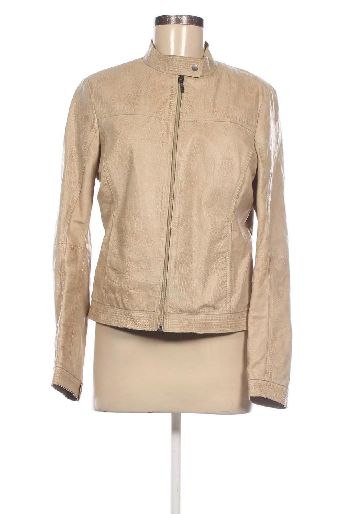 Damen Lederjacke Edina Ronay, Größe M, Farbe Beige, Preis € 187,99