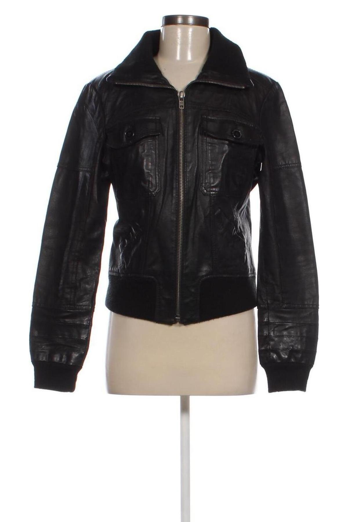 Damen Lederjacke ONLY, Größe L, Farbe Schwarz, Preis € 31,99