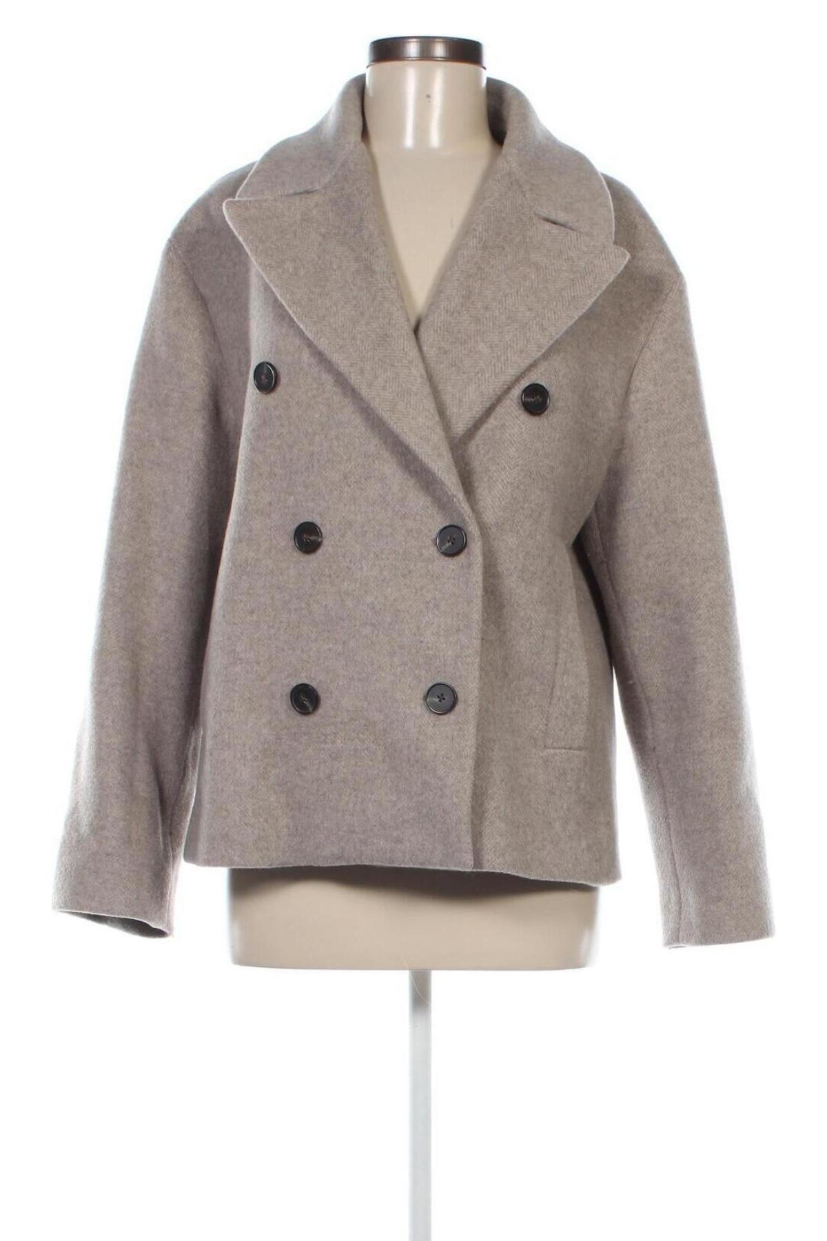 Damenmantel Massimo Dutti, Größe M, Farbe Beige, Preis € 117,74