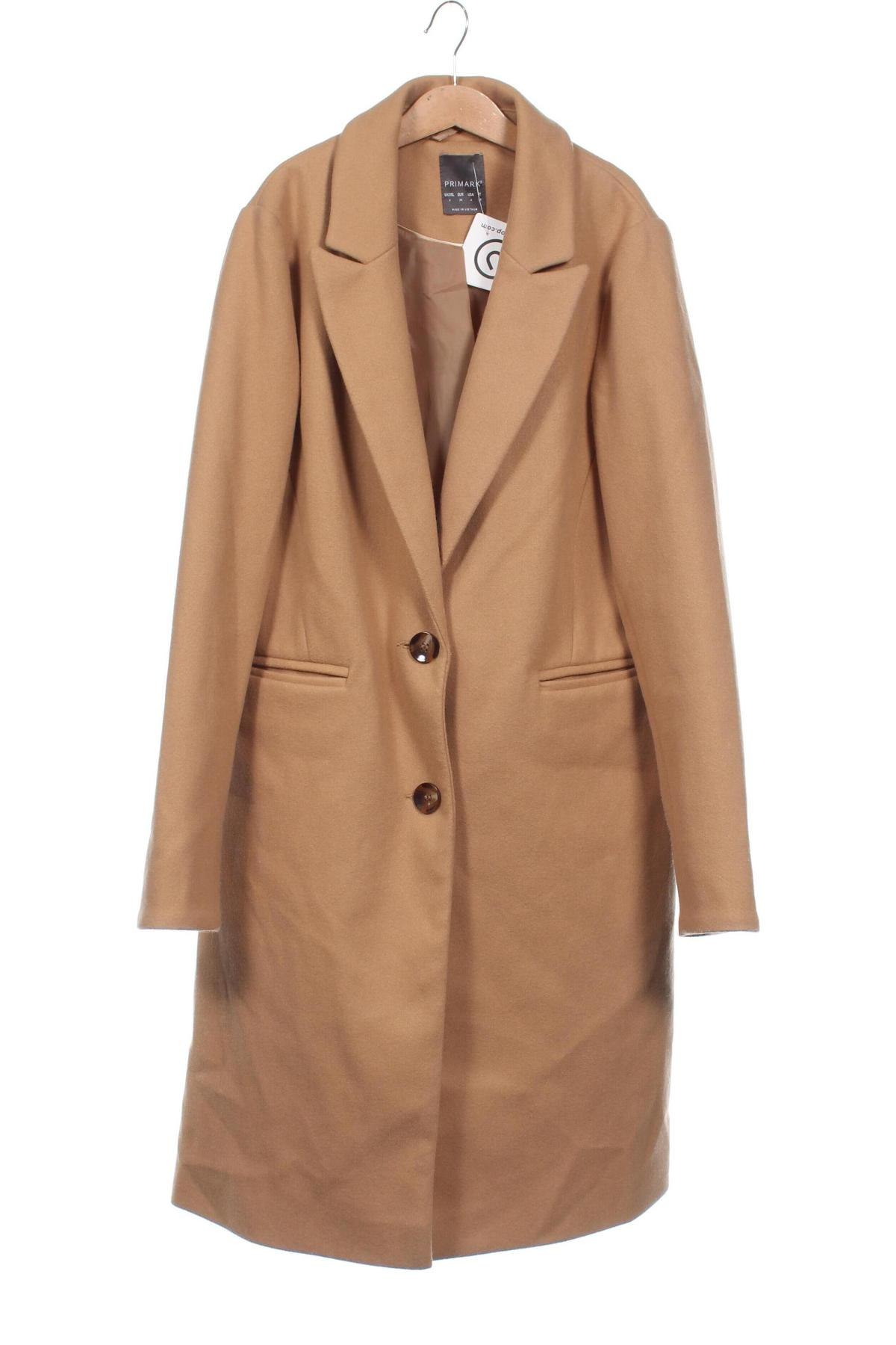 Damenmantel Primark, Größe XS, Farbe Beige, Preis € 40,99