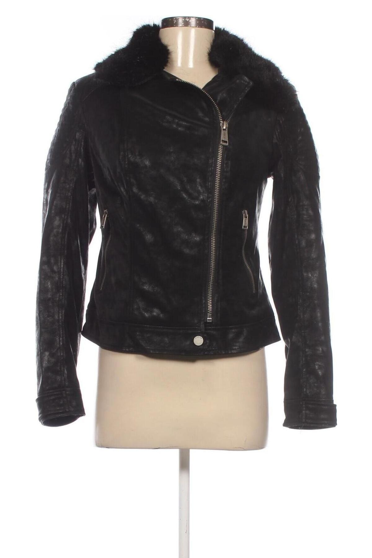 Damen Lederjacke Guess, Größe S, Farbe Schwarz, Preis 52,69 €