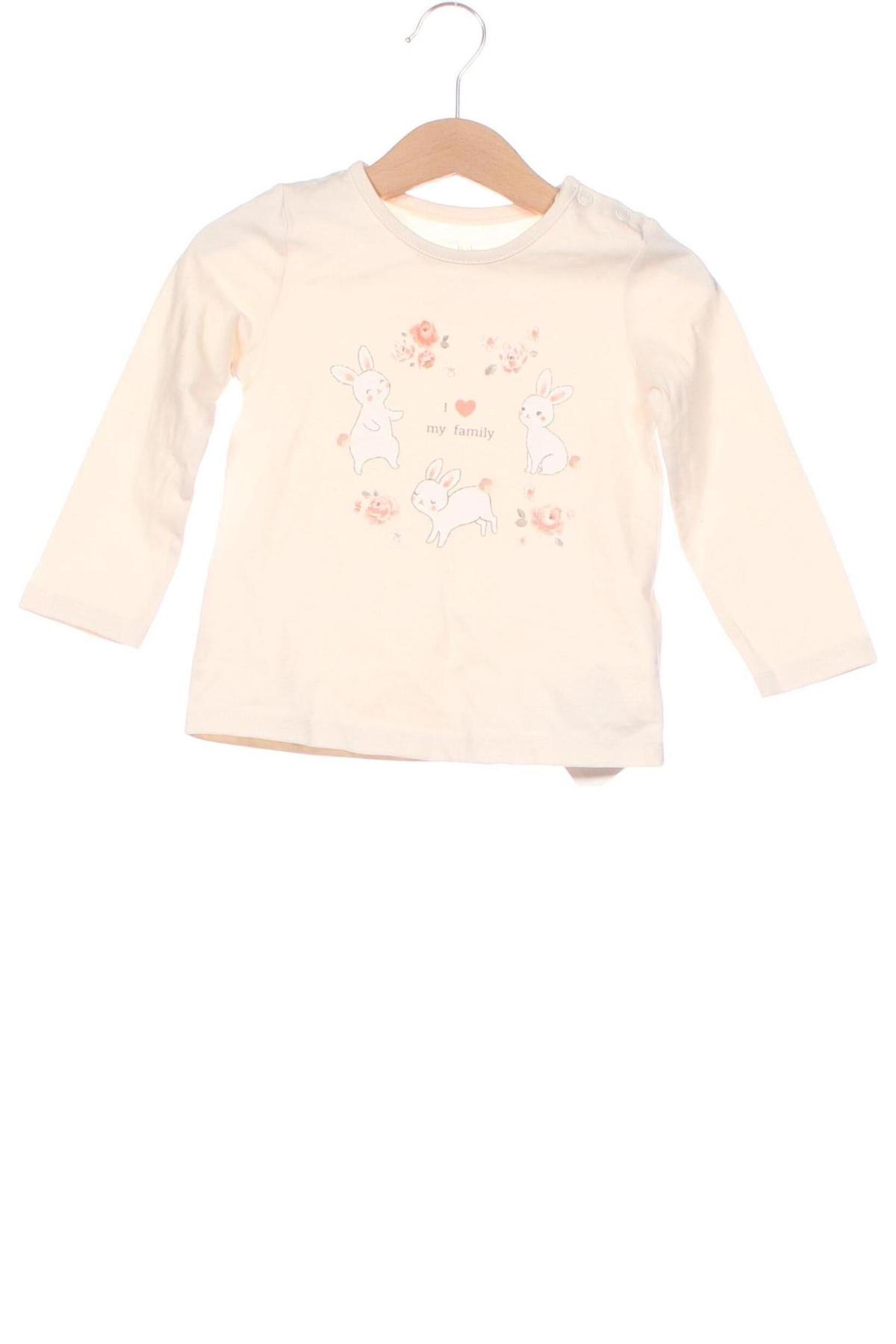 Kinder Shirt C&A, Größe 12-18m/ 80-86 cm, Farbe Ecru, Preis 6,02 €