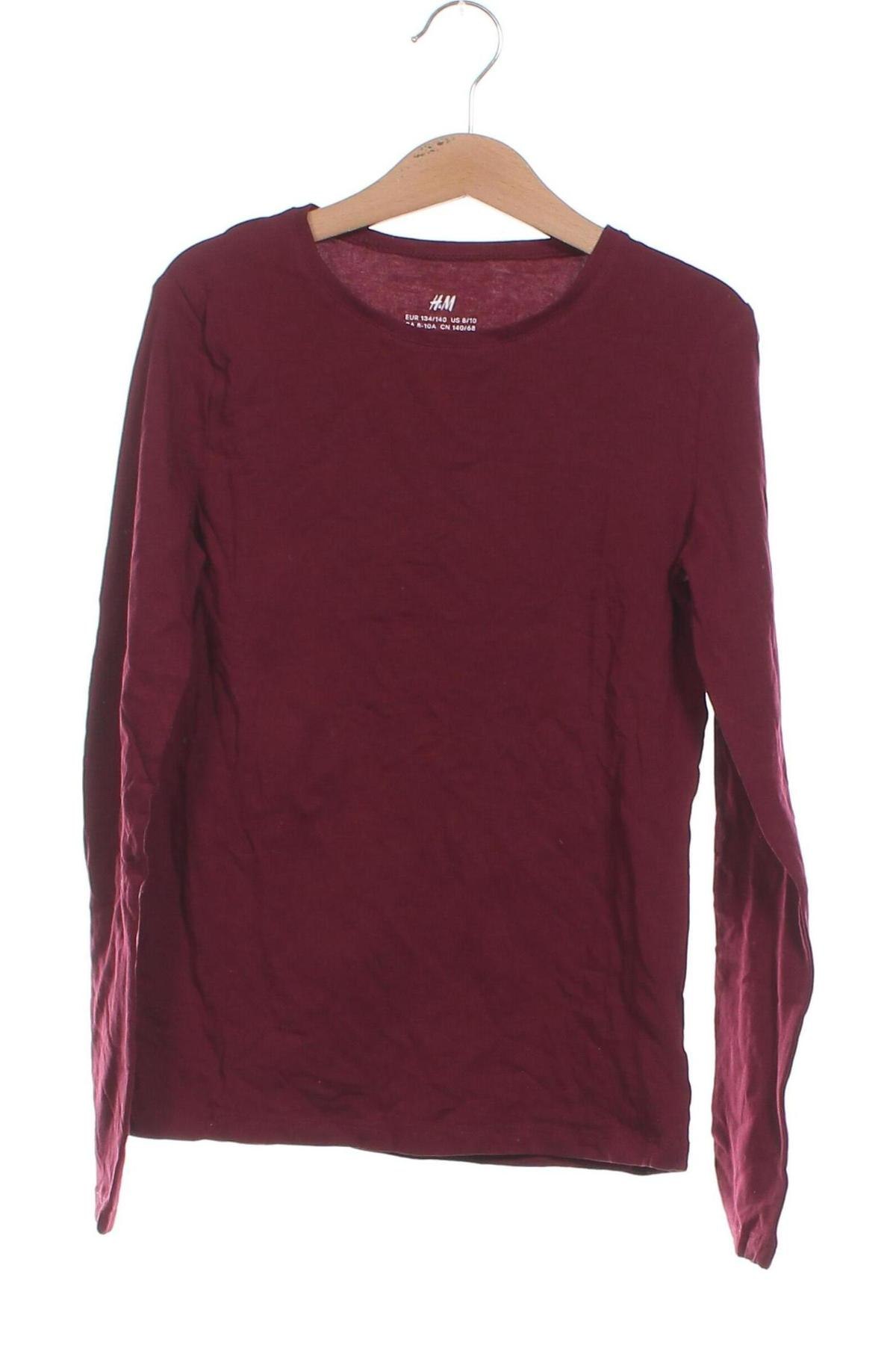 Kinder Shirt H&M, Größe 7-8y/ 128-134 cm, Farbe Rot, Preis 4,99 €