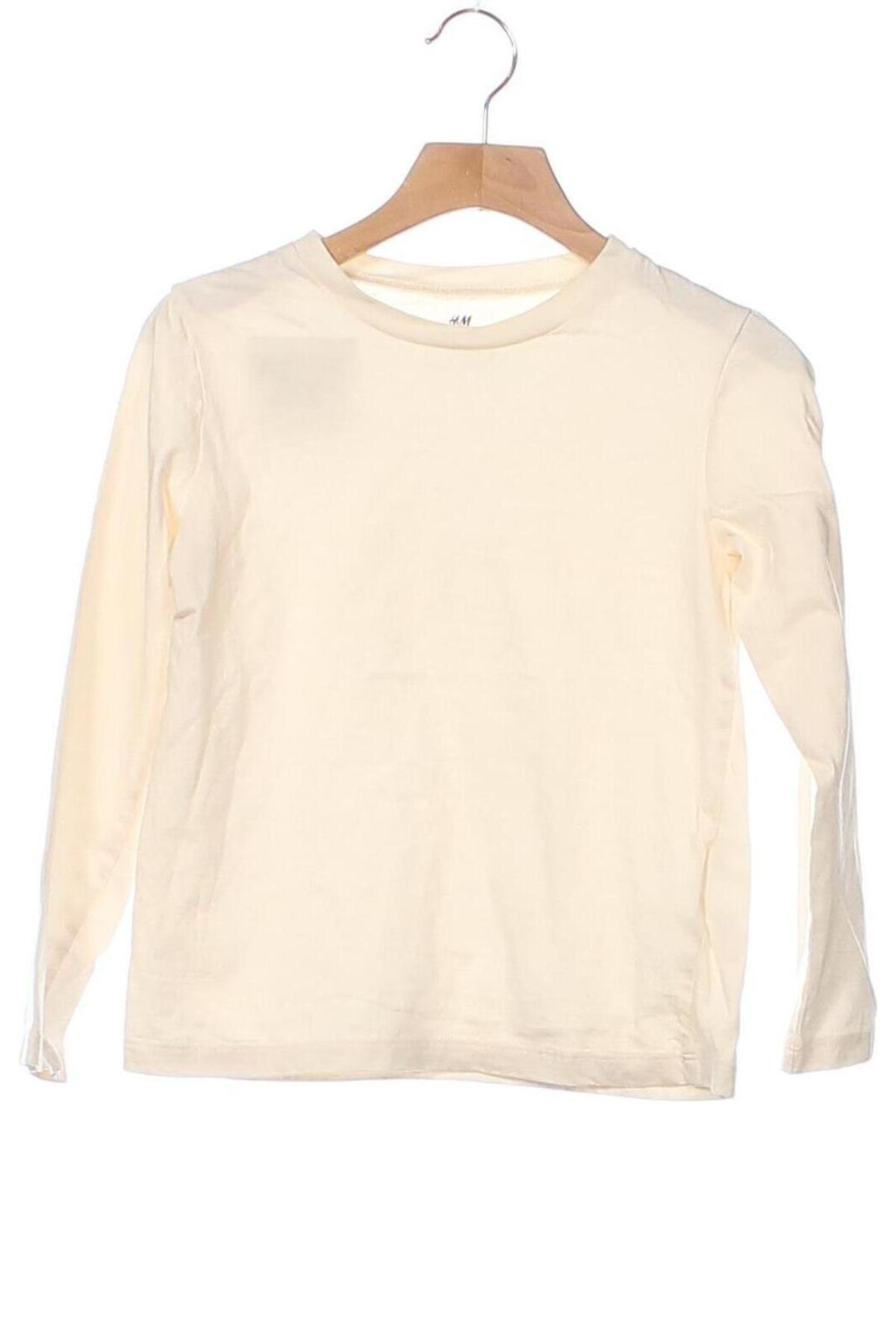 Kinder Shirt H&M, Größe 5-6y/ 116-122 cm, Farbe Beige, Preis 6,00 €