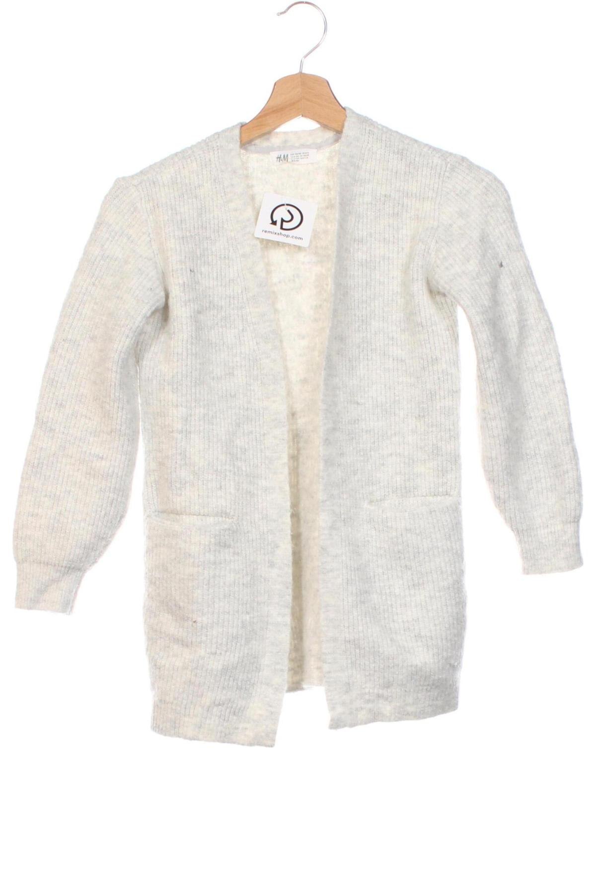 Kinder Strickjacke H&M, Größe 8-9y/ 134-140 cm, Farbe Grau, Preis 11,99 €