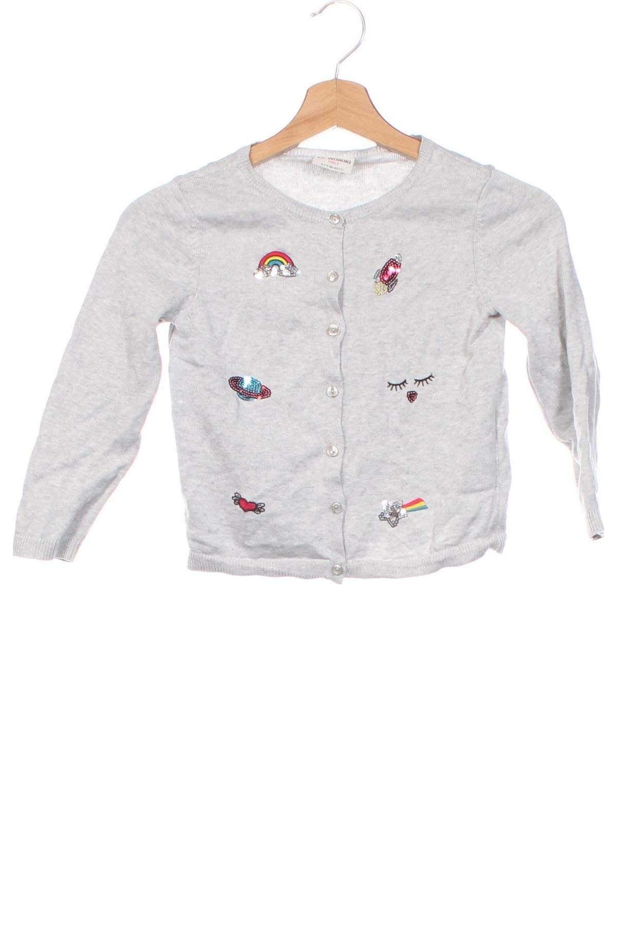 Kinder Strickjacke LC Waikiki, Größe 5-6y/ 116-122 cm, Farbe Grau, Preis € 6,99