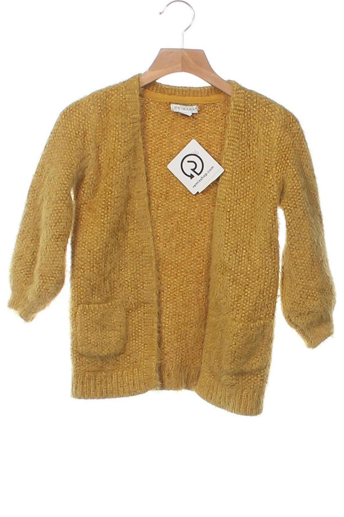 Kinder Strickjacke Primark, Größe 3-4y/ 104-110 cm, Farbe Gelb, Preis € 3,99