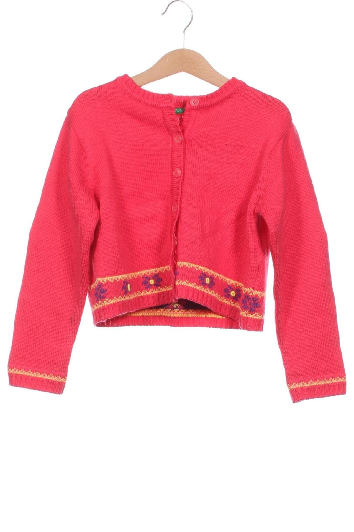 Παιδική ζακέτα United Colors Of Benetton, Μέγεθος 4-5y/ 110-116 εκ., Χρώμα Ρόζ , Τιμή 15,99 €