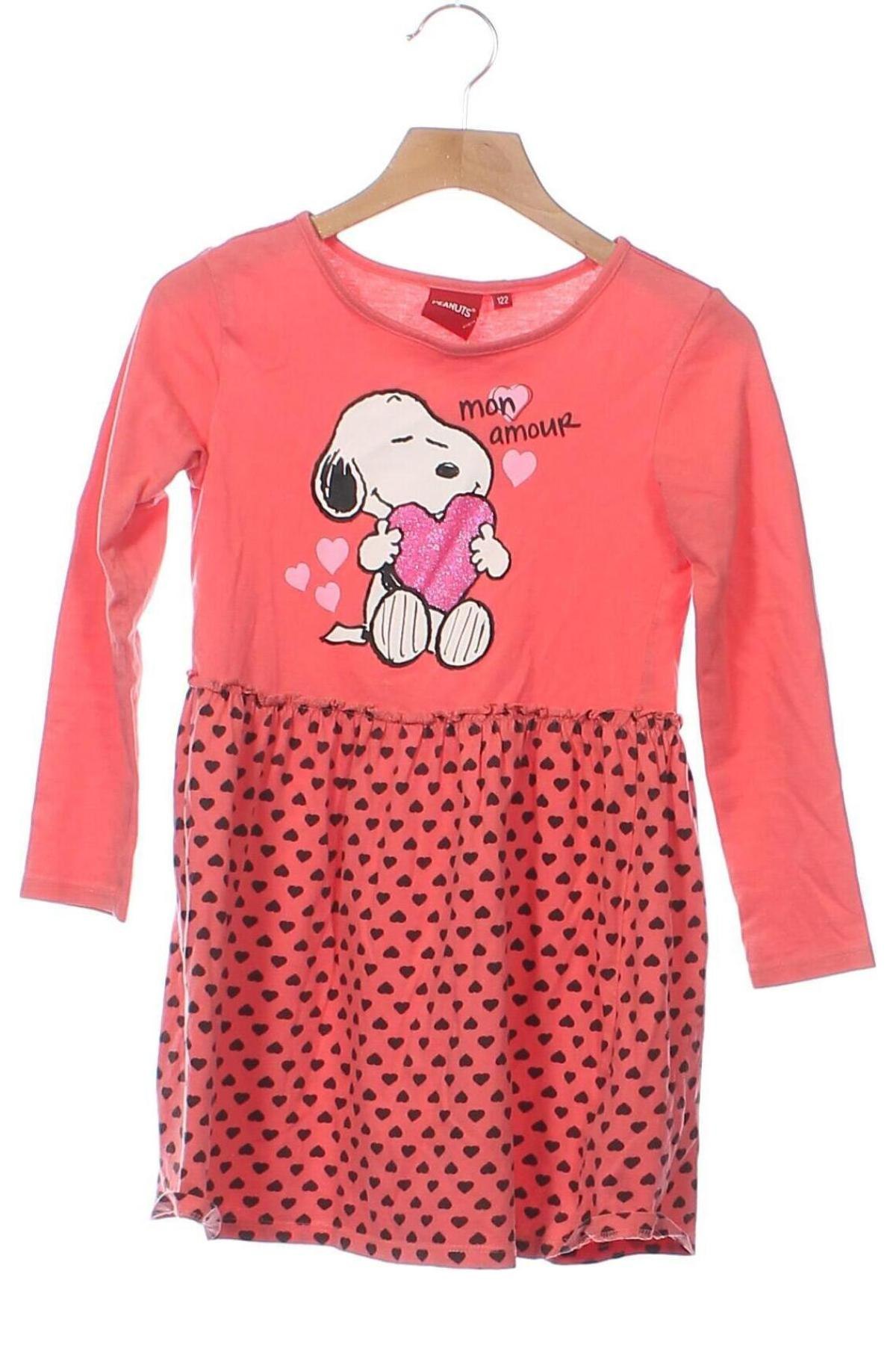 Παιδικό φόρεμα Peanuts, Μέγεθος 5-6y/ 116-122 εκ., Χρώμα Πορτοκαλί, Τιμή 12,00 €