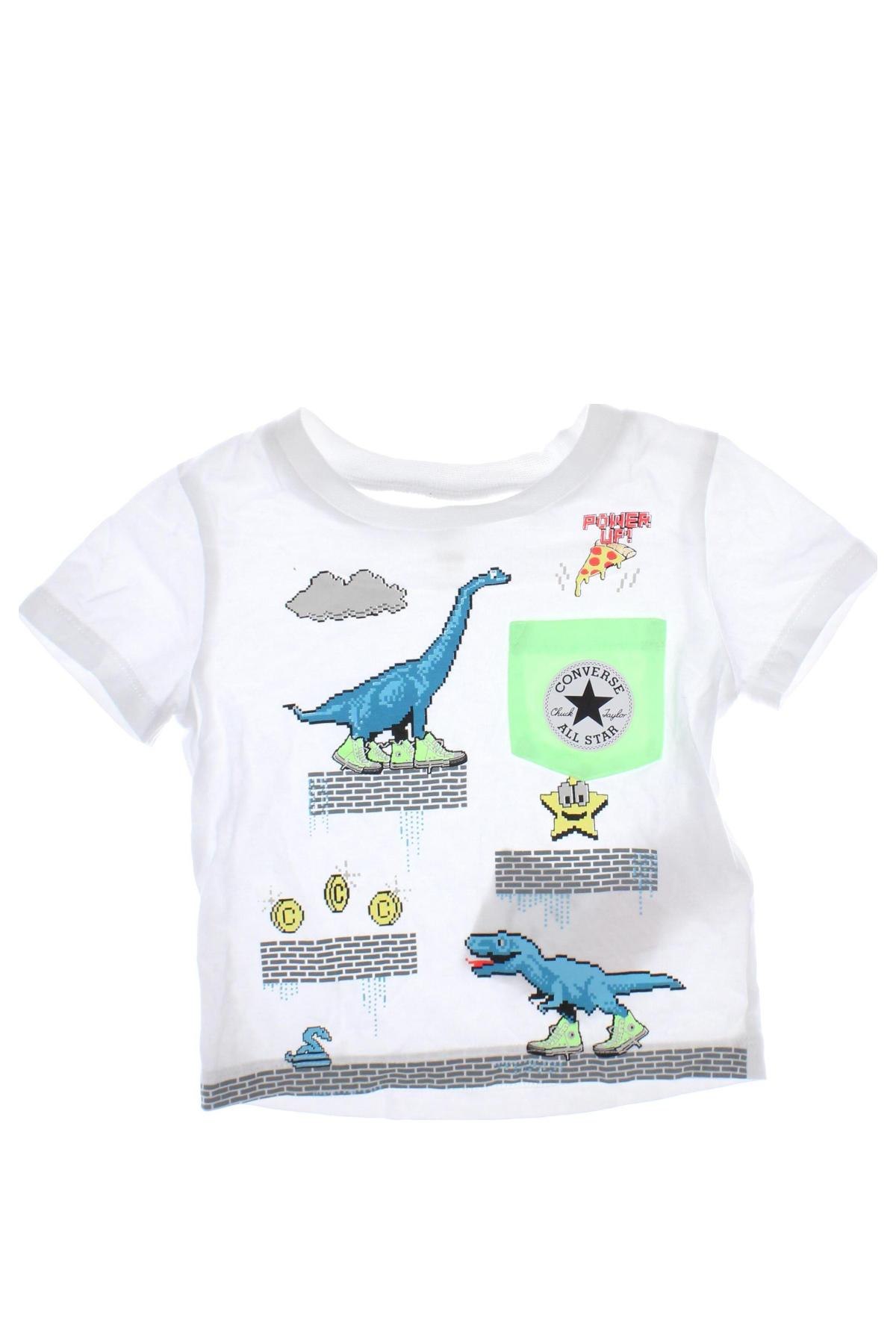 Tricou pentru copii Converse, Mărime 9-12m/ 74-80 cm, Culoare Alb, Preț 22,99 Lei