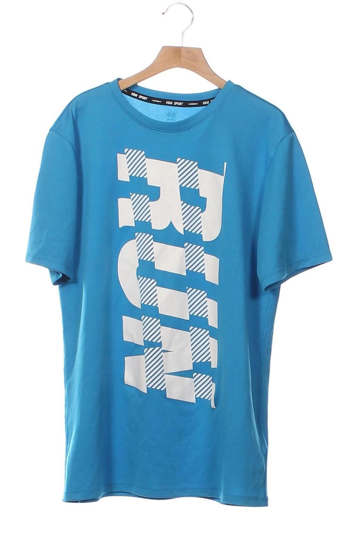 Kinder T-Shirt H&M Sport, Größe 14-15y/ 168-170 cm, Farbe Blau, Preis 9,62 €