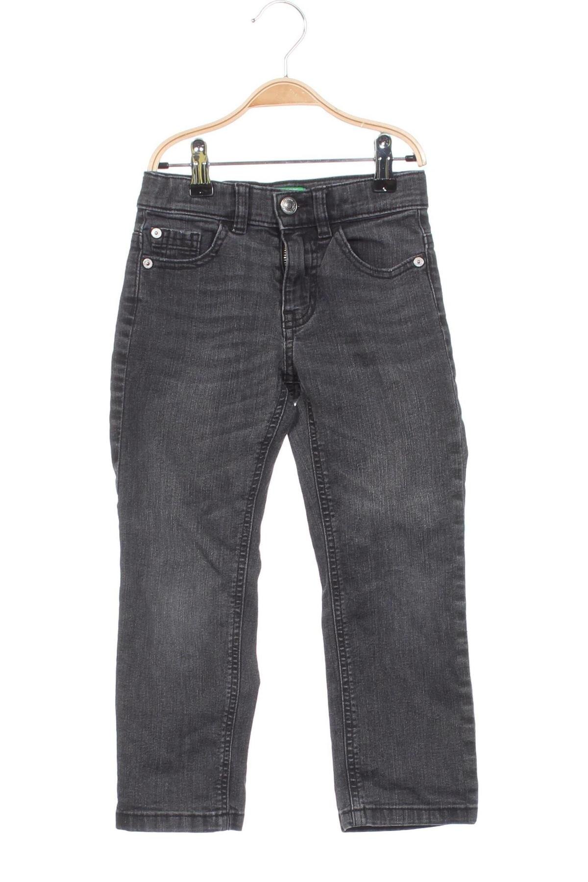 Dziecięce jeansy United Colors Of Benetton, Rozmiar 5-6y/ 116-122 cm, Kolor Szary, Cena 40,99 zł