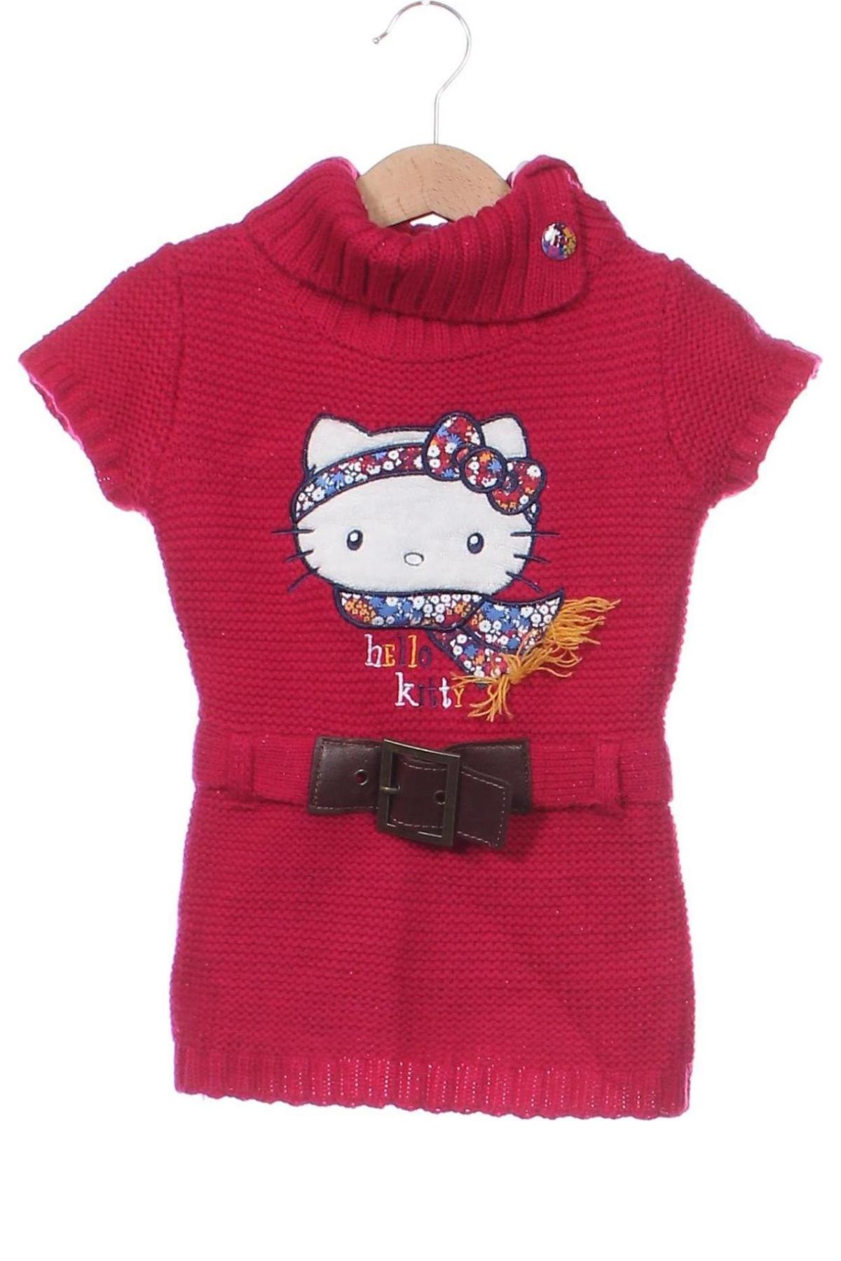 Kinderpullover Hello Kitty, Größe 18-24m/ 86-98 cm, Farbe Rot, Preis 8,99 €