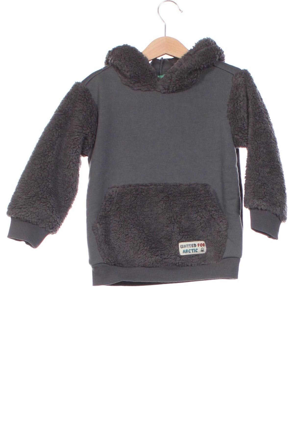 Detská mikina  United Colors Of Benetton, Veľkosť 18-24m/ 86-98 cm, Farba Sivá, Cena  7,95 €