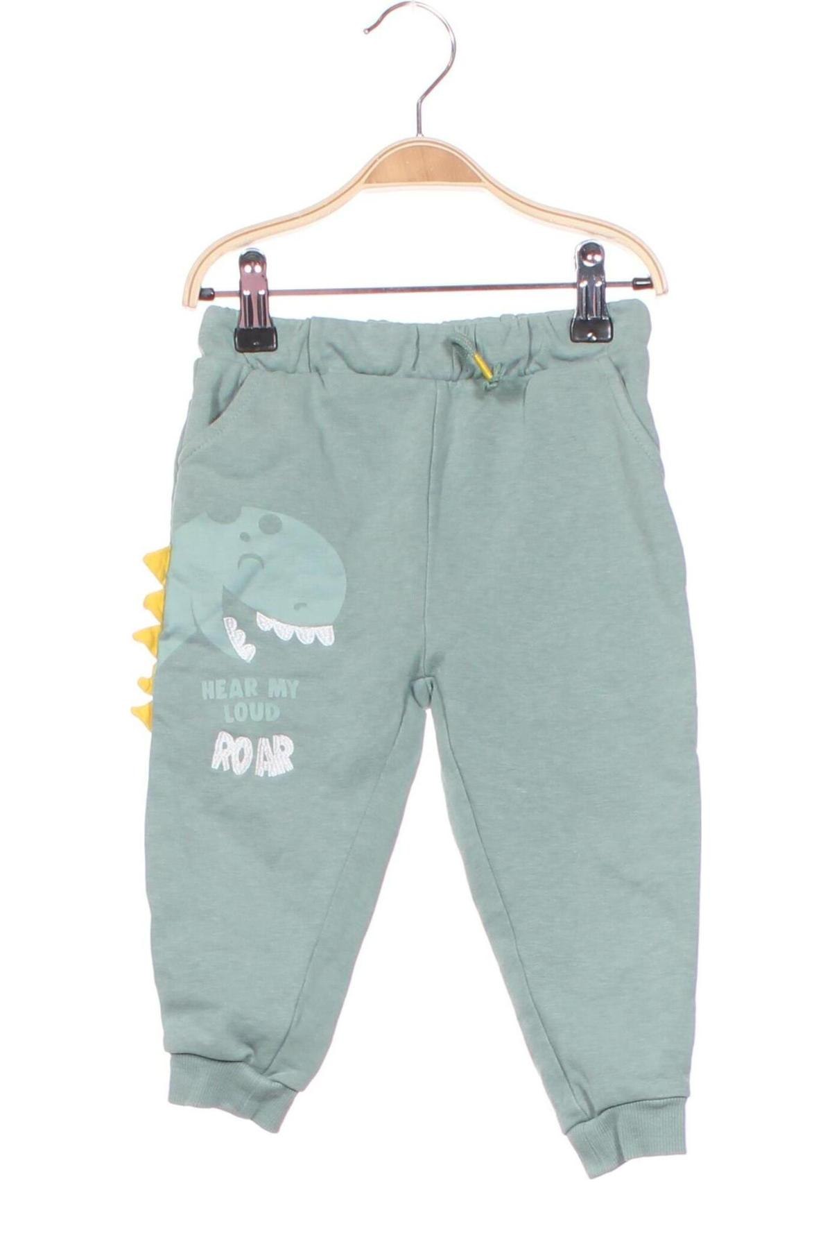 Pantaloni de trening, pentru copii, Mărime 12-18m/ 80-86 cm, Culoare Verde, Preț 81,99 Lei