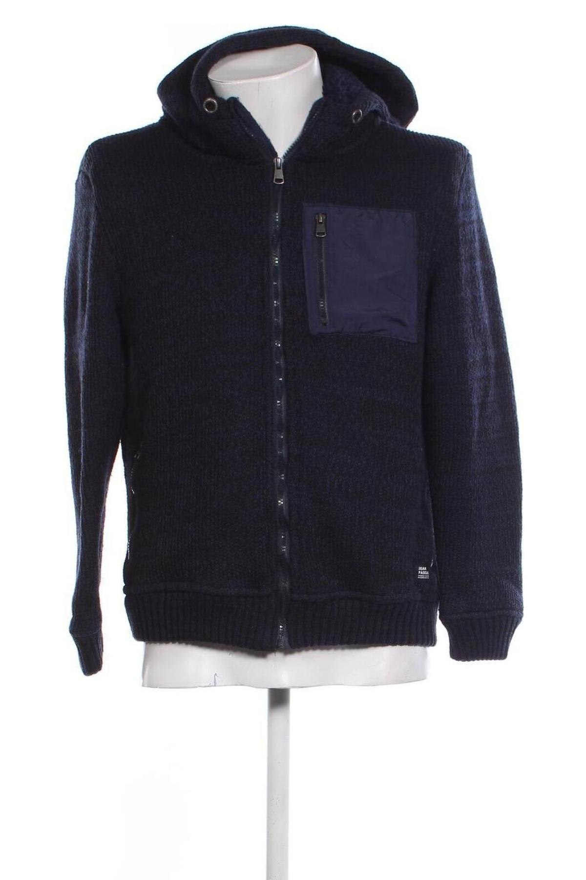 Herren Strickjacke Jean Pascale, Größe M, Farbe Blau, Preis € 27,99