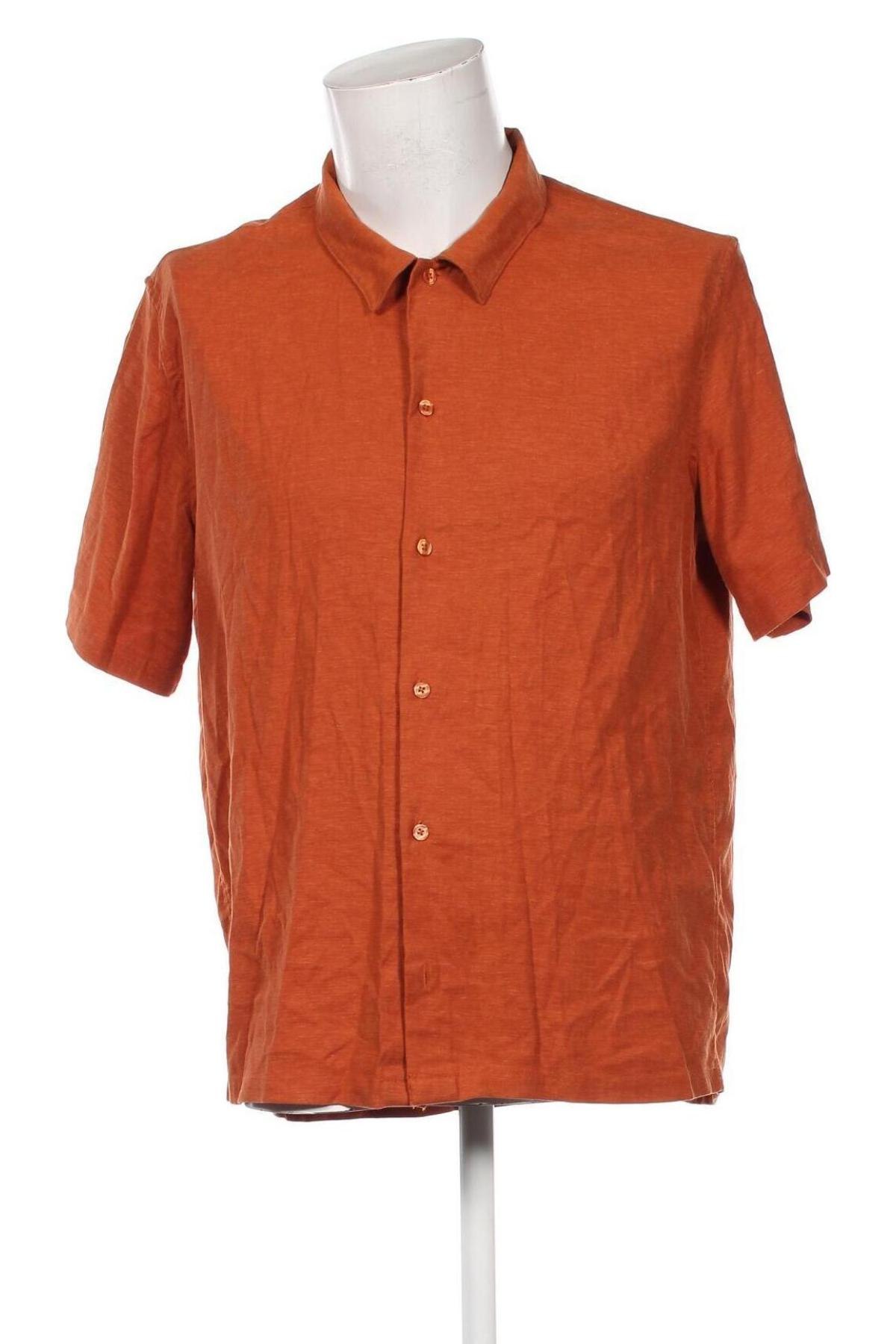 Herrenhemd Samsoe & Samsoe, Größe L, Farbe Orange, Preis € 19,99