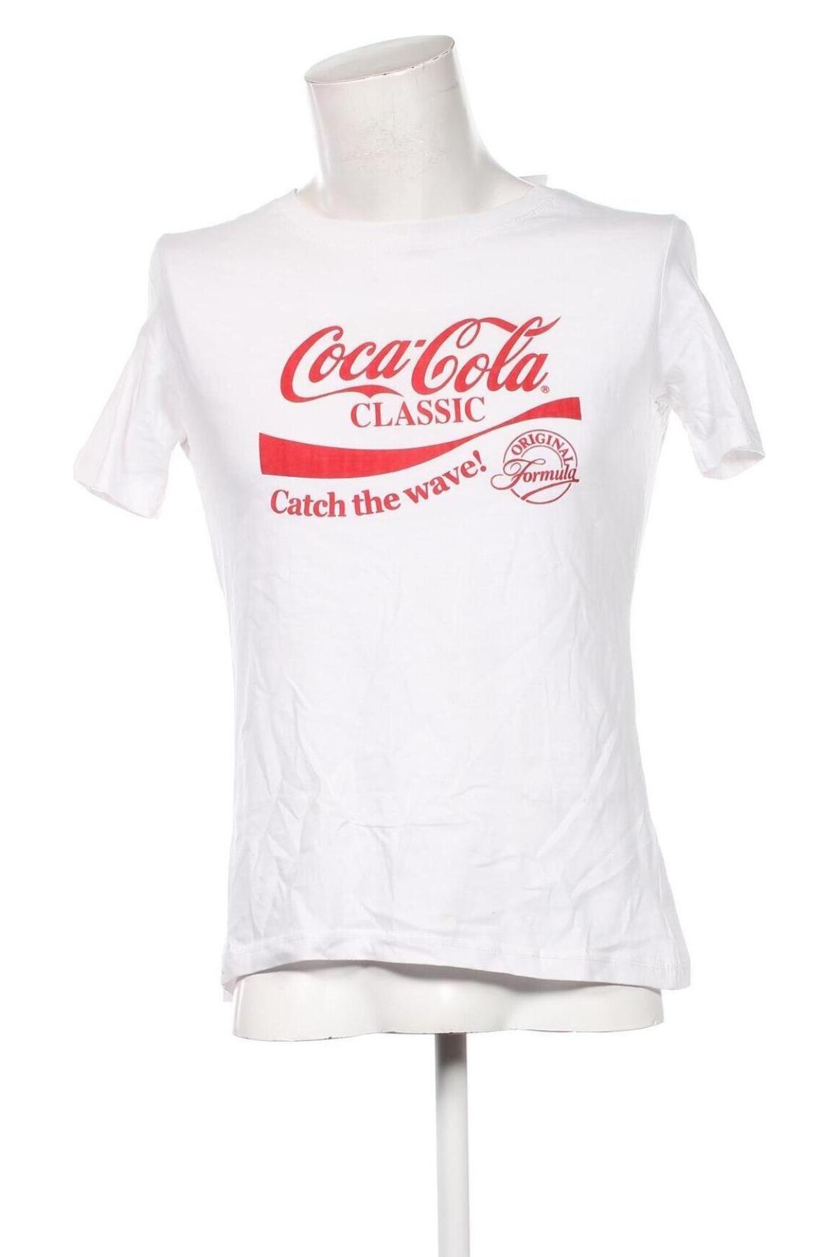 Ανδρικό t-shirt Coca Cola, Μέγεθος L, Χρώμα Λευκό, Τιμή 15,73 €