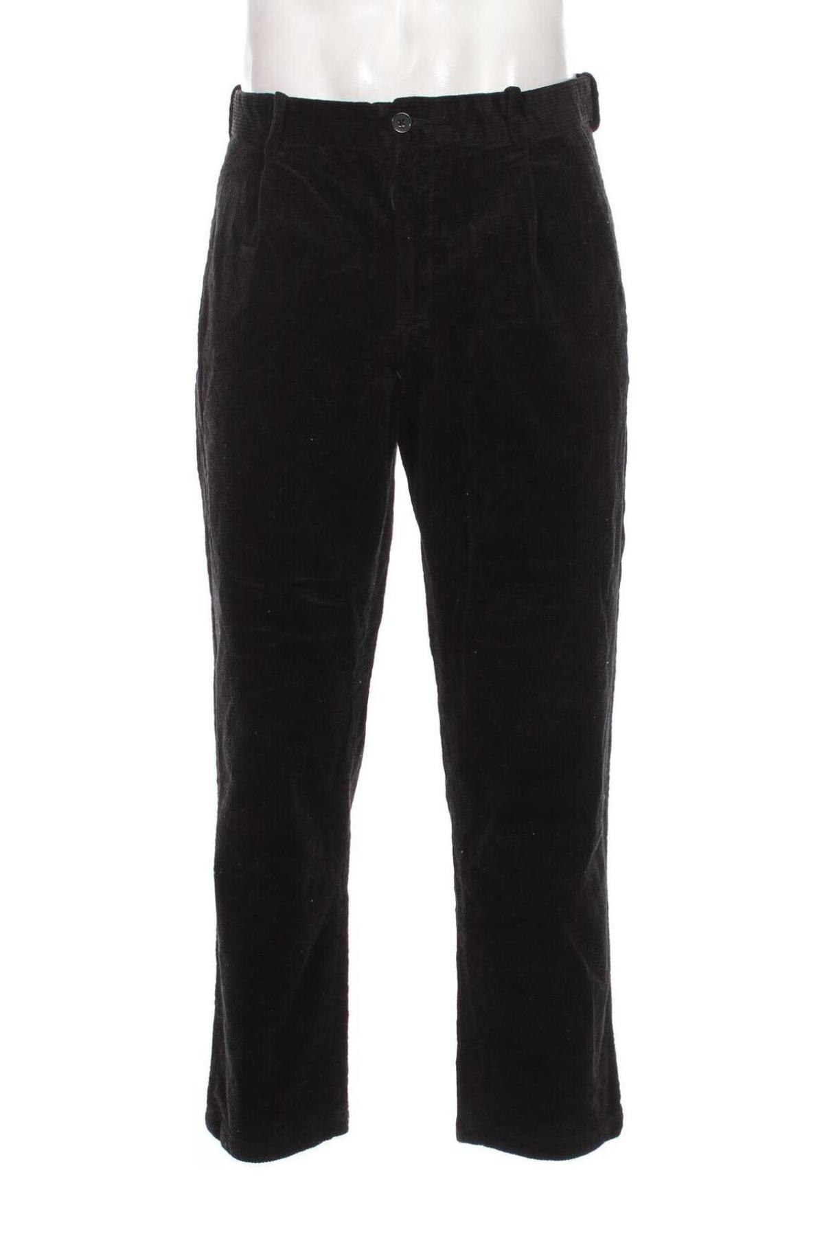 Pantaloni raiați de bărbați H&M, Mărime L, Culoare Negru, Preț 64,99 Lei