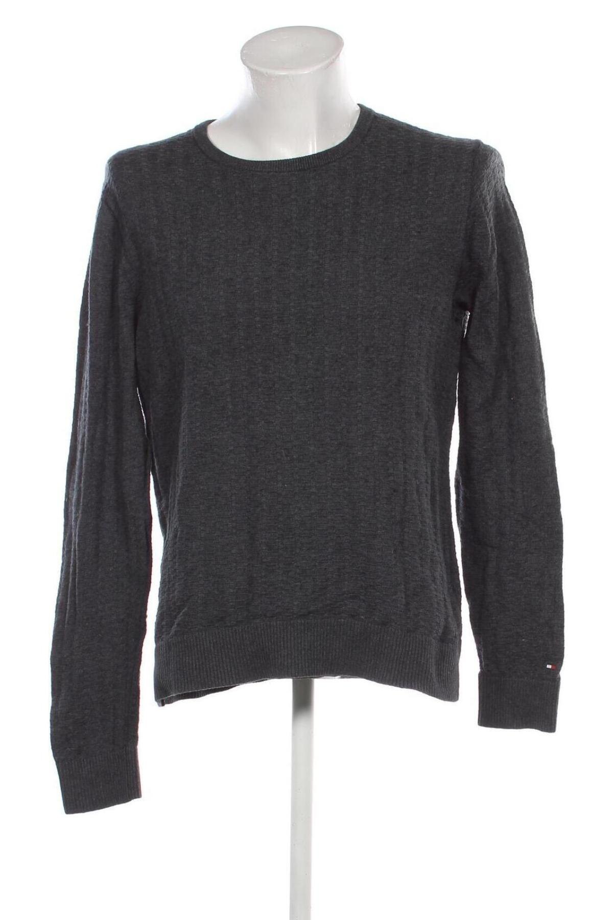 Herrenpullover Tommy Hilfiger, Größe L, Farbe Grau, Preis 58,99 €