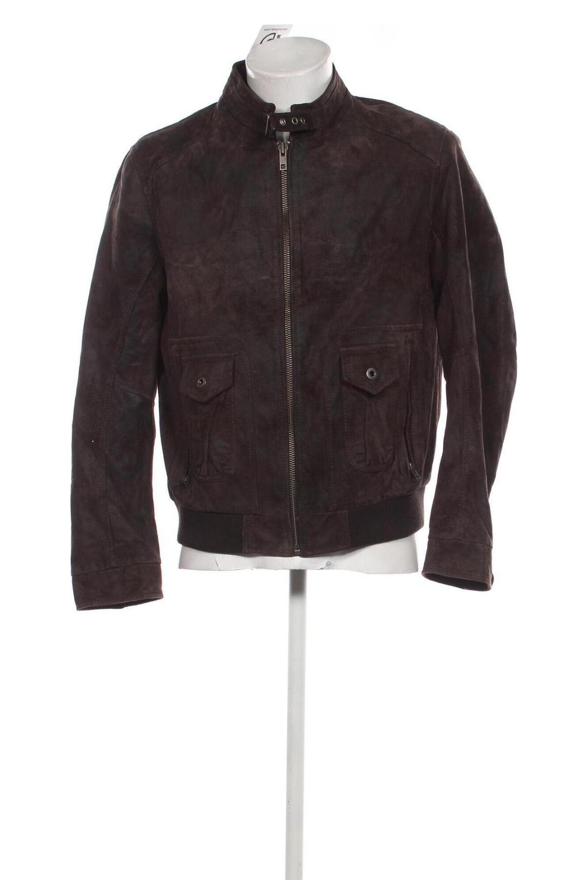 Herren Lederjacke, Größe M, Farbe Braun, Preis € 74,99