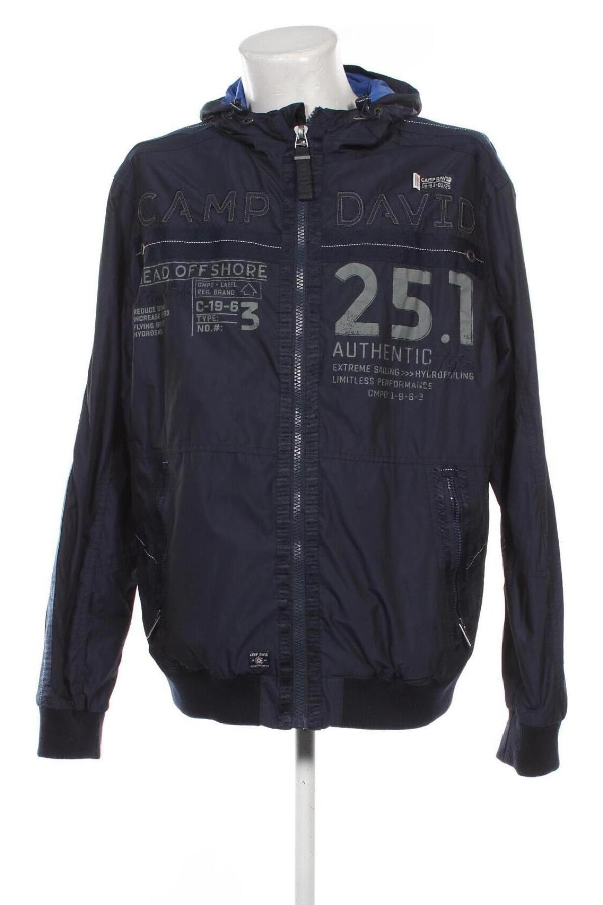 Herrenjacke Camp David, Größe XXL, Farbe Blau, Preis 56,99 €